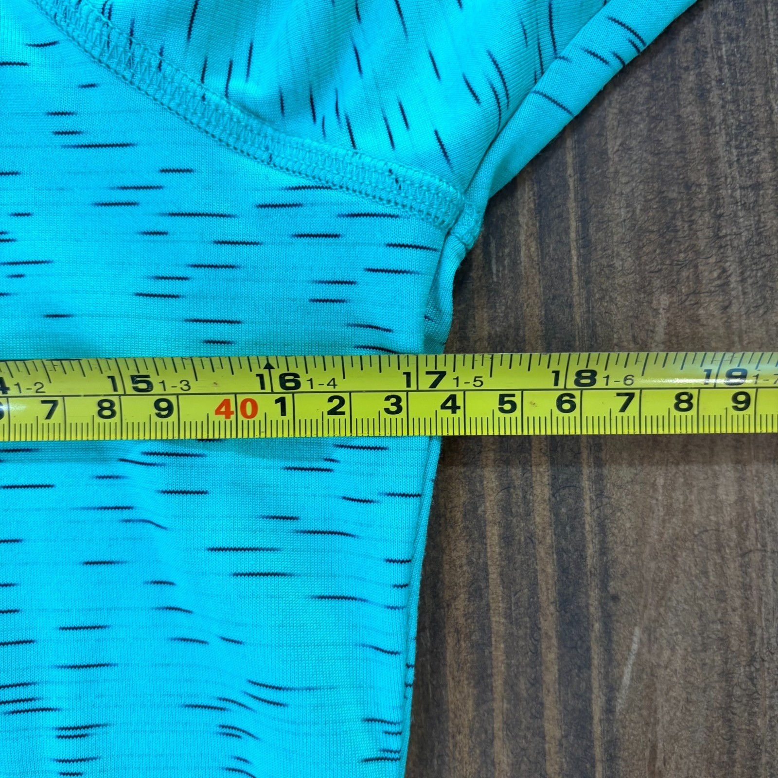REEBOK Quarter Zip Pullover Womens Small Teal Athletic Running Top
