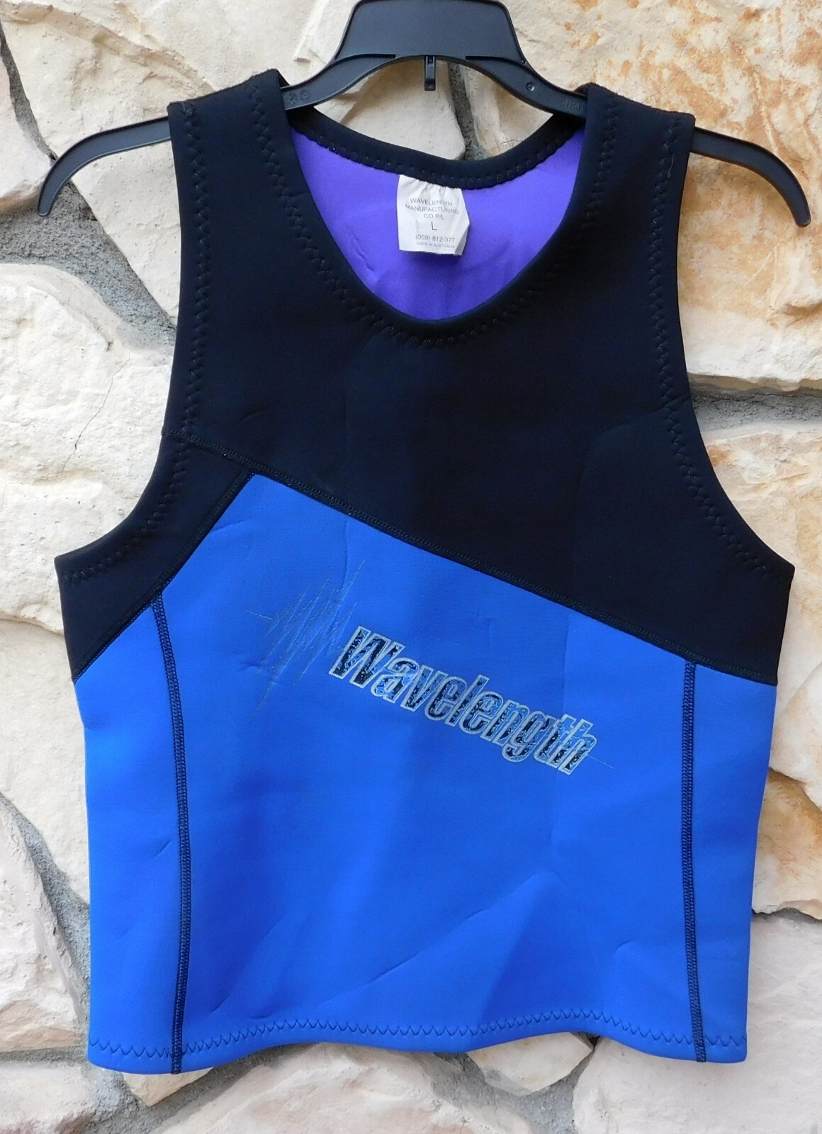 VTG 90’s WAVELENGTH Top Unisex Snorkling Surf Scuba Diving NEOPRENE NYLON