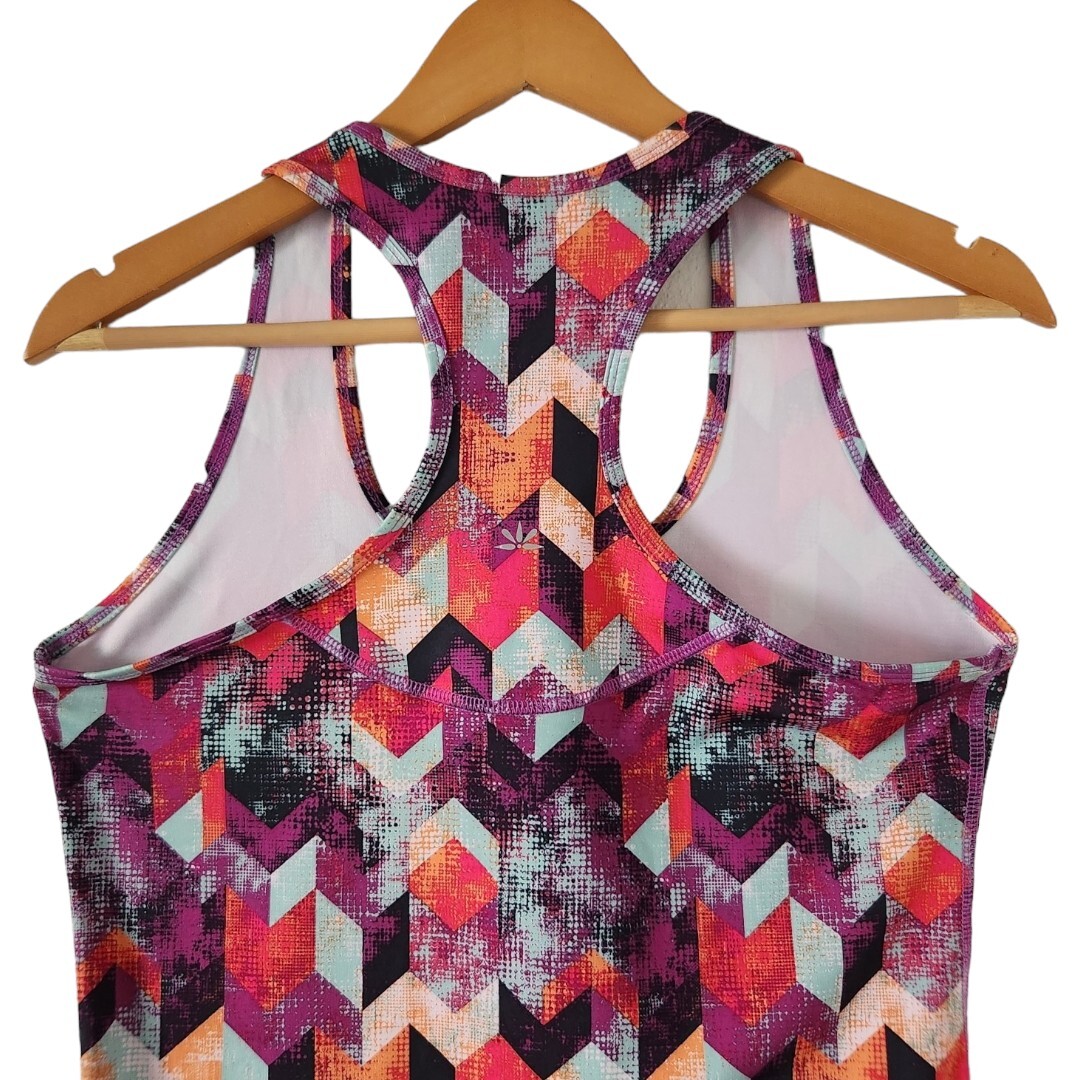 Lukka Multicolor Bright Racerback Athletic Tank Top Size Medium