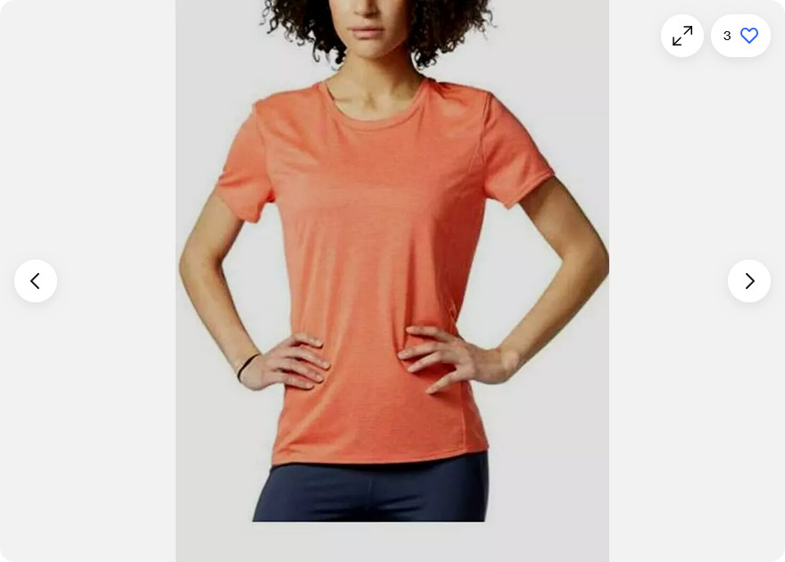 Adidas Women’s Climalite Nova Short Sleeve Tee Polyester (Orange, MEDIUM) NWT