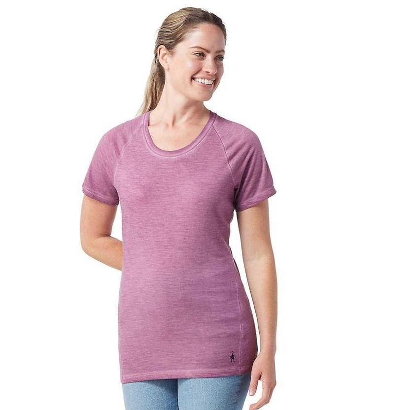 Smartwool Merino 150 Base Layer Short-Sleeve Tee Berry Pink Wool Nylon Blend S