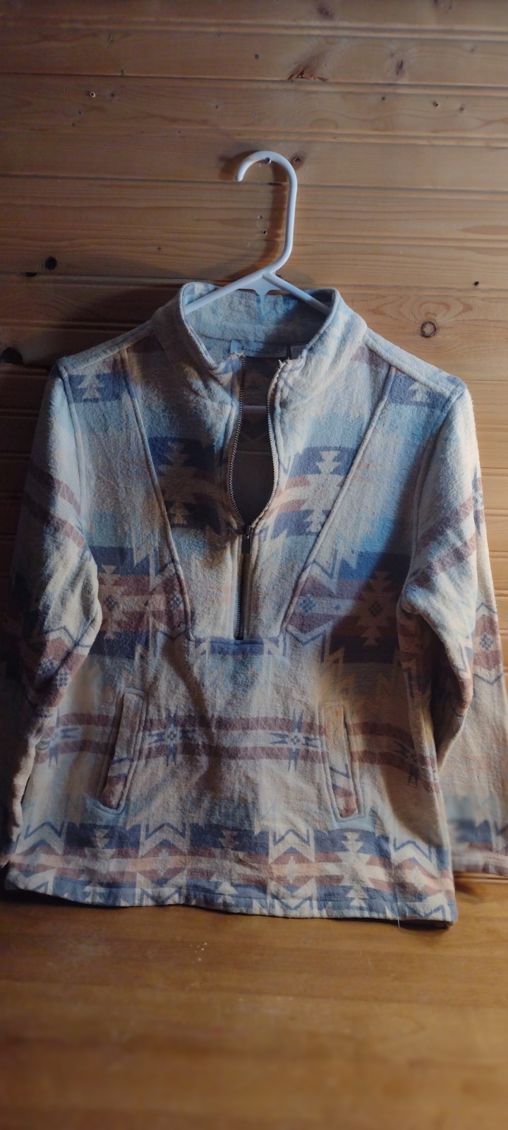 Aztec Style- Keren Hert Hiking- Half Zip Up Long Sleeve Size M