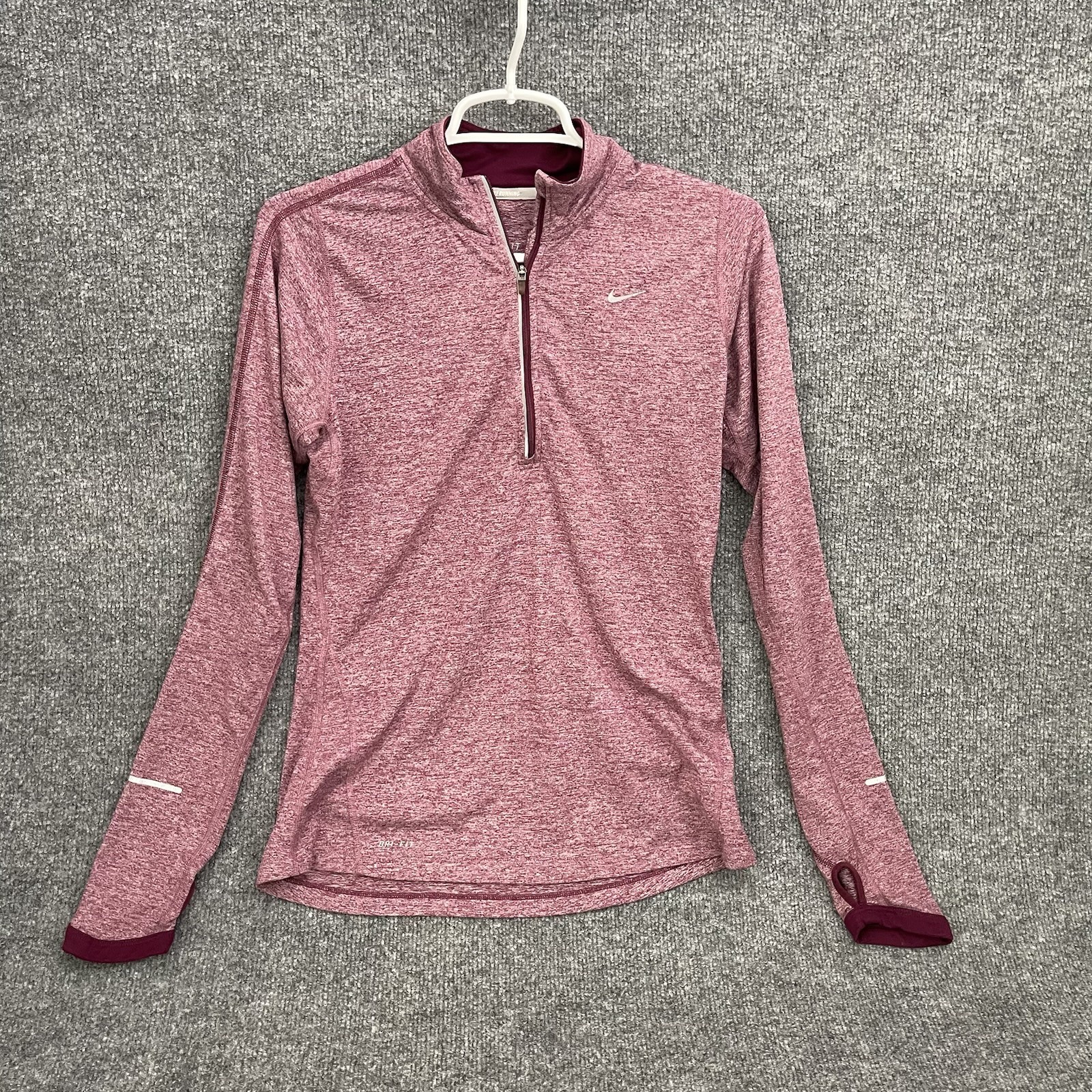 Nike Element 1/4 Zip Shirt Running Stretch 481320-637 Performance Red