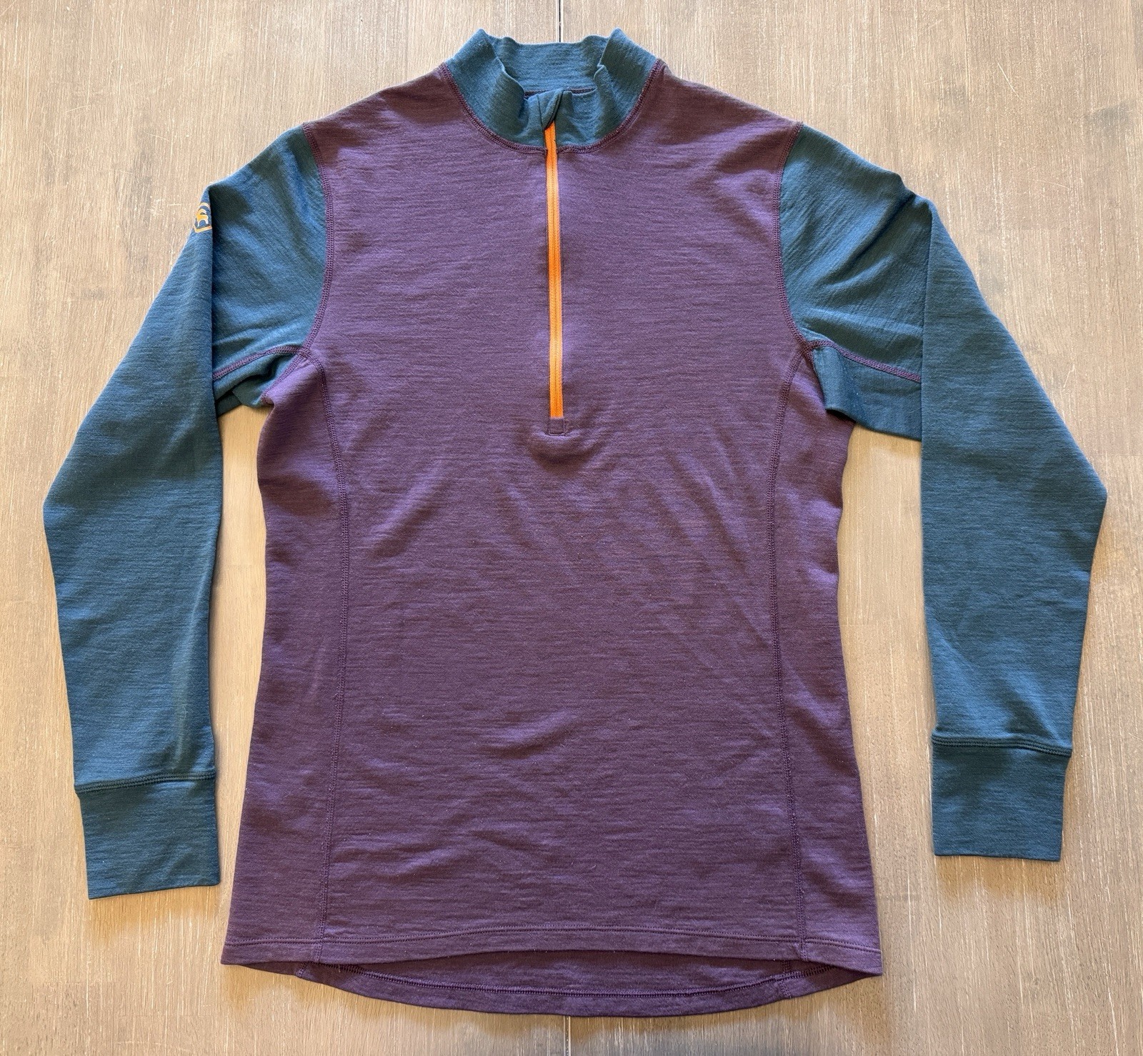 Backcountry Baselayer Top Womens Medium Purple Spruces Merino 1/4 Zip Gorpcore