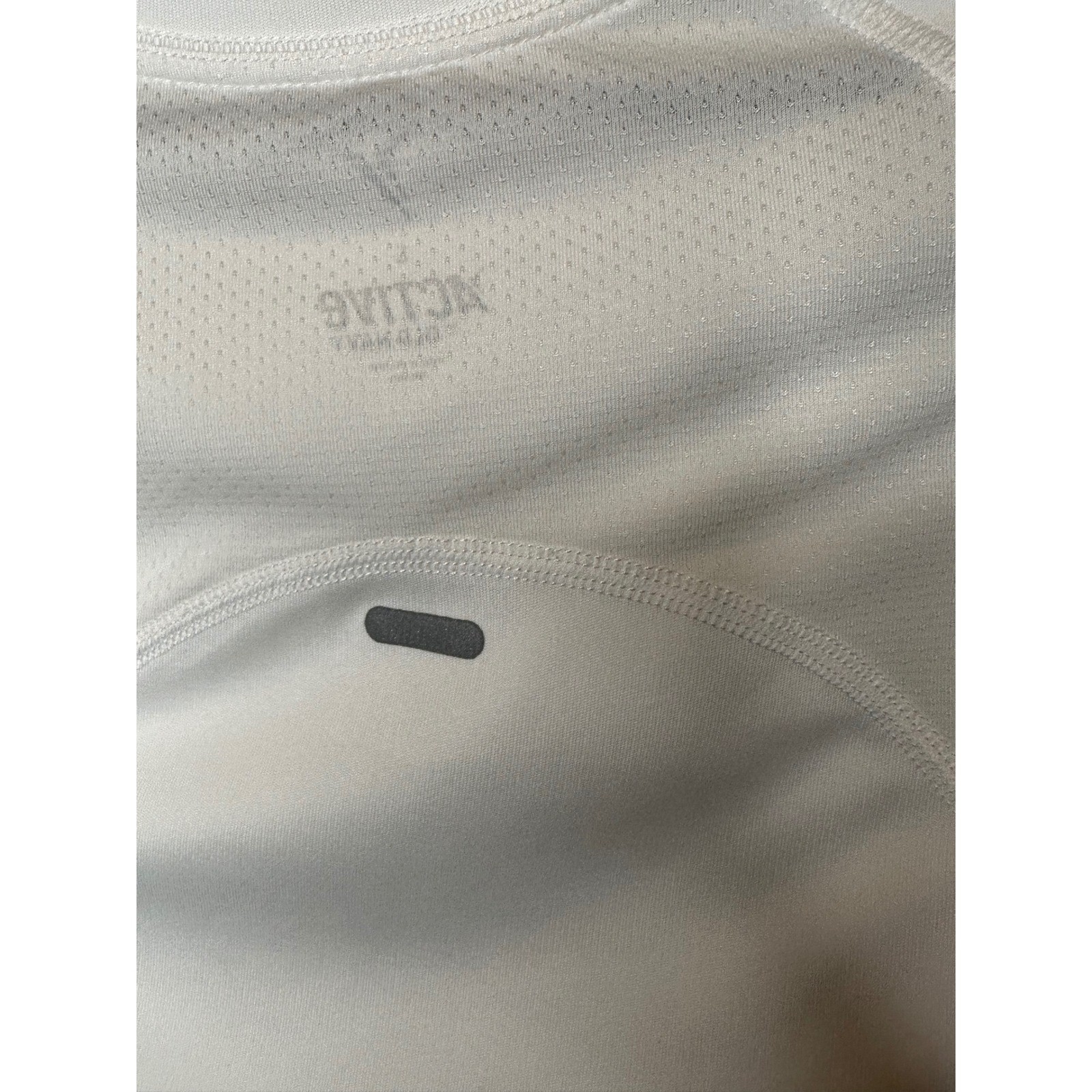 Old Navy Active Go-Dry Mesh Panel Workout T-Shirt White Small Womens Raglan