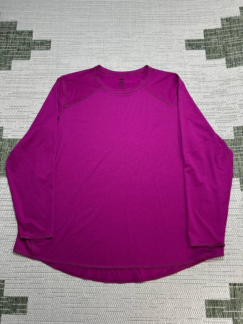 REI Co Op Midweight Base Layer Crew Top Womens 3XL Pink Stretch Athleisure Yoga