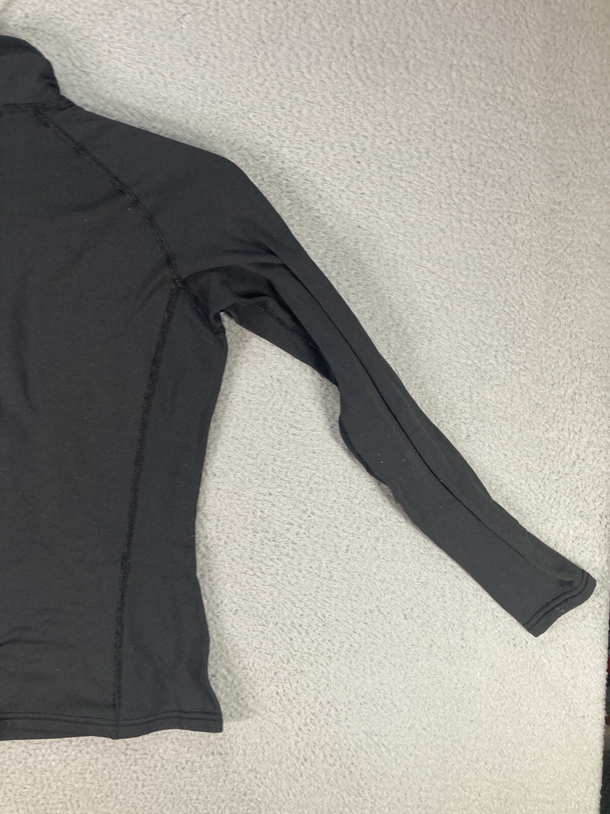 Patagonia Sweater Womens Small Black R Fleece Long Sleeve 1/4 Zip Pullover