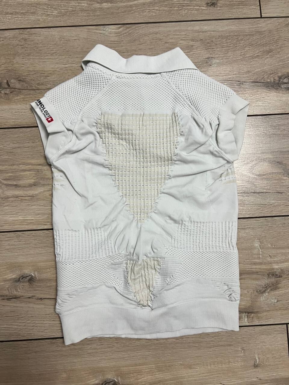 Women X-bionic P.V.1.0 Compression Polo Shirt Active White Size S
