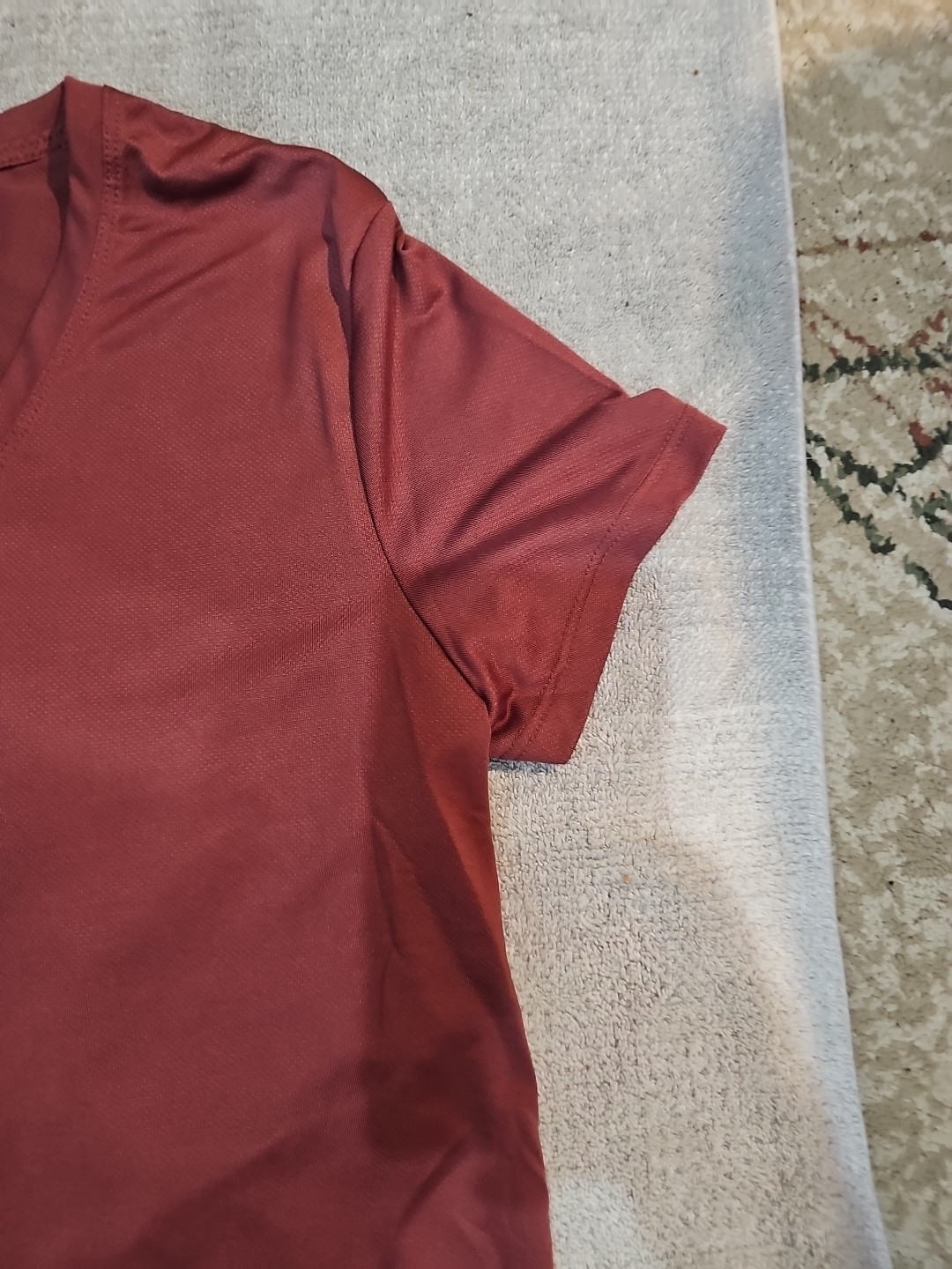 Athletic Works Core V-neck Tee Wild Ginger Pink Size Large 12-14 NWT