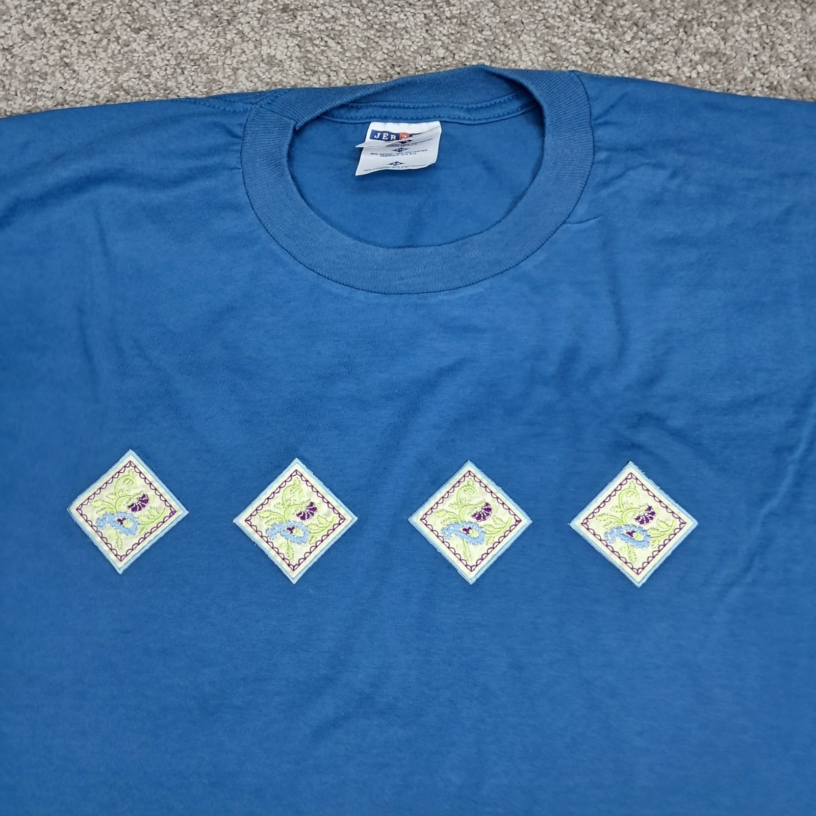 Jerzees Activewear Heavyweight Blend Women’s T-Shirt Blue 3X