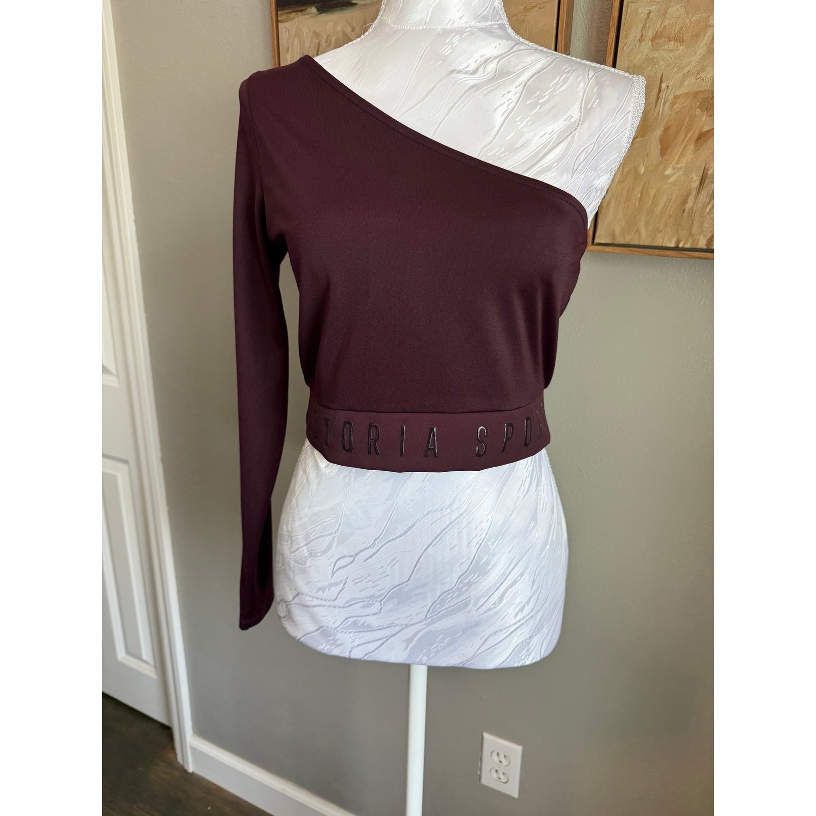 Victoria secret sport one shoulder crop top women’s small