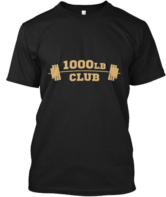NEW 1000lb Club Weightlifting Strong UNISEX Tees Shirt Made in USA SIZE S-XL