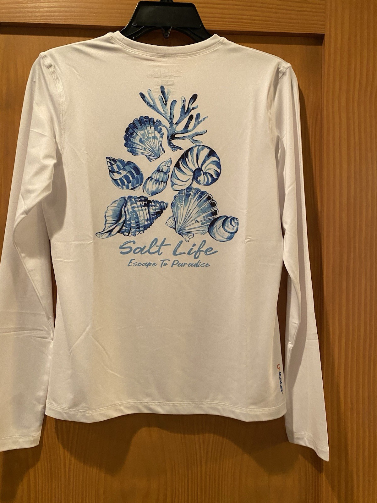Salt Life Women’s White Escape To Paradise SLX (Drifit) Shirt Long Sleeve NWT S
