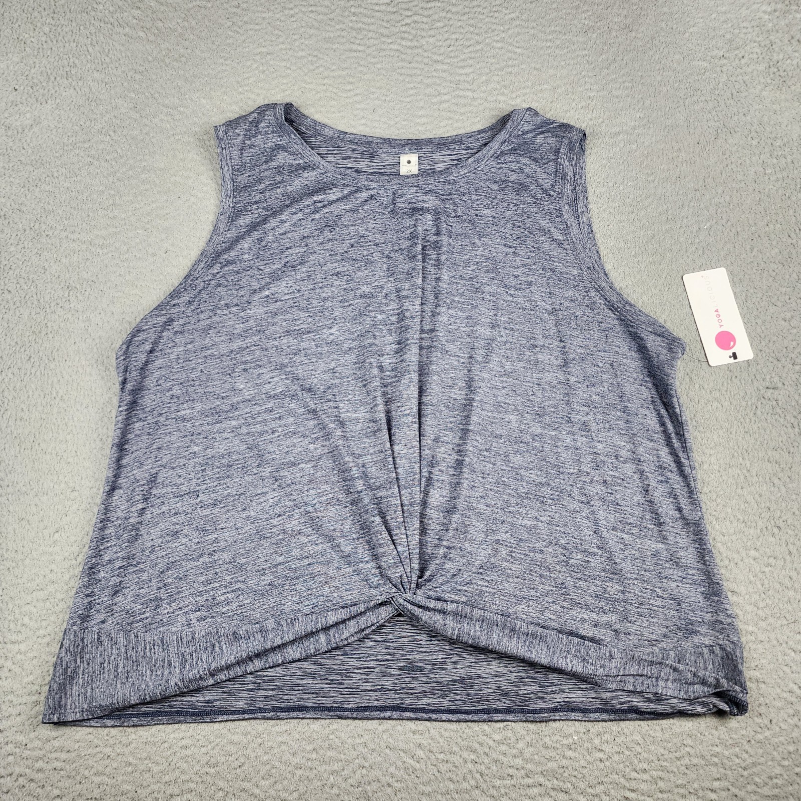 Yogalicious Top Womens 2XL Blue Tank Top Athleisure Casual Running Outdoors
