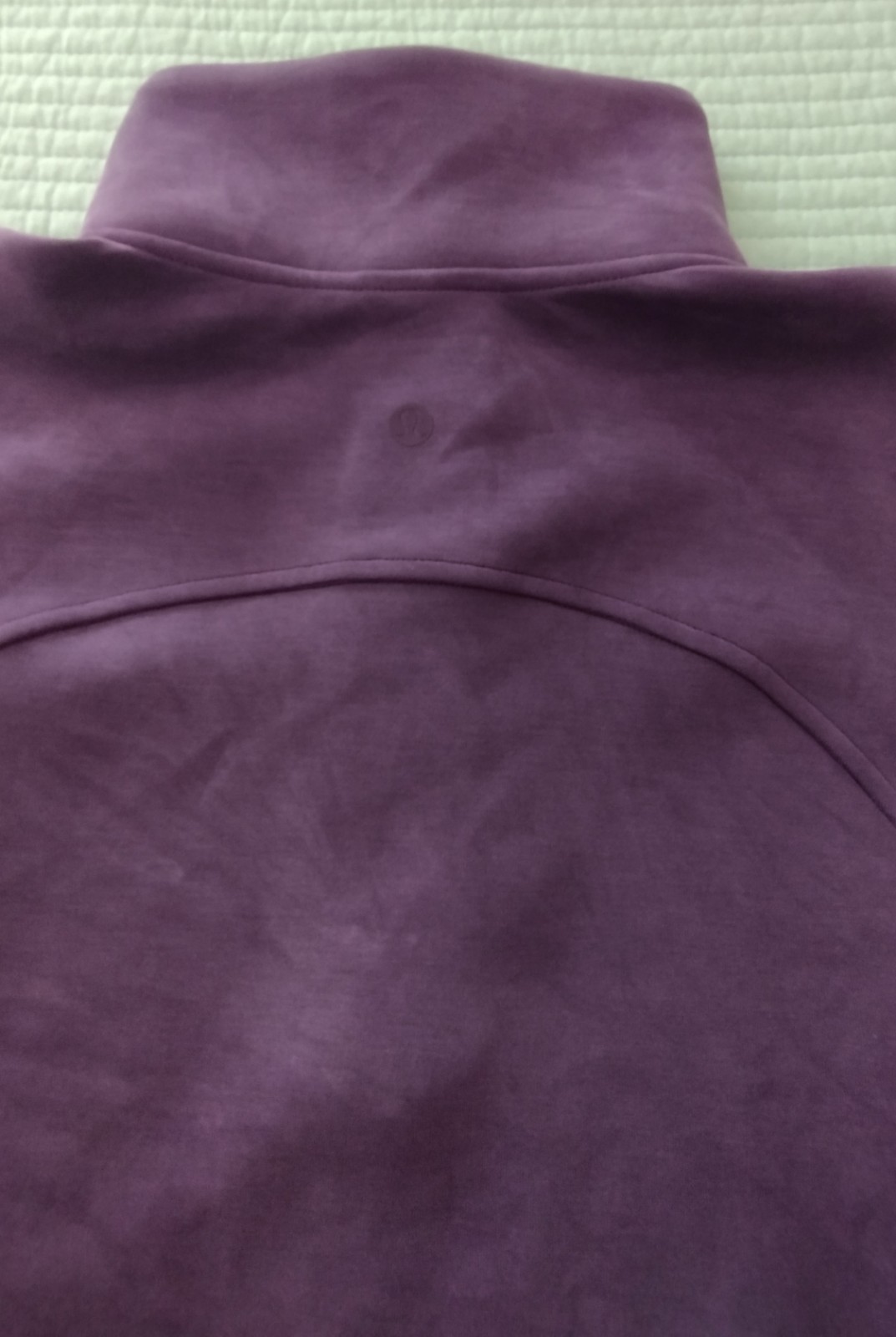 Lululemon Brushed Softstreme Ribbed Half Zip Pullover The Deep Lux Sz 6 Purple