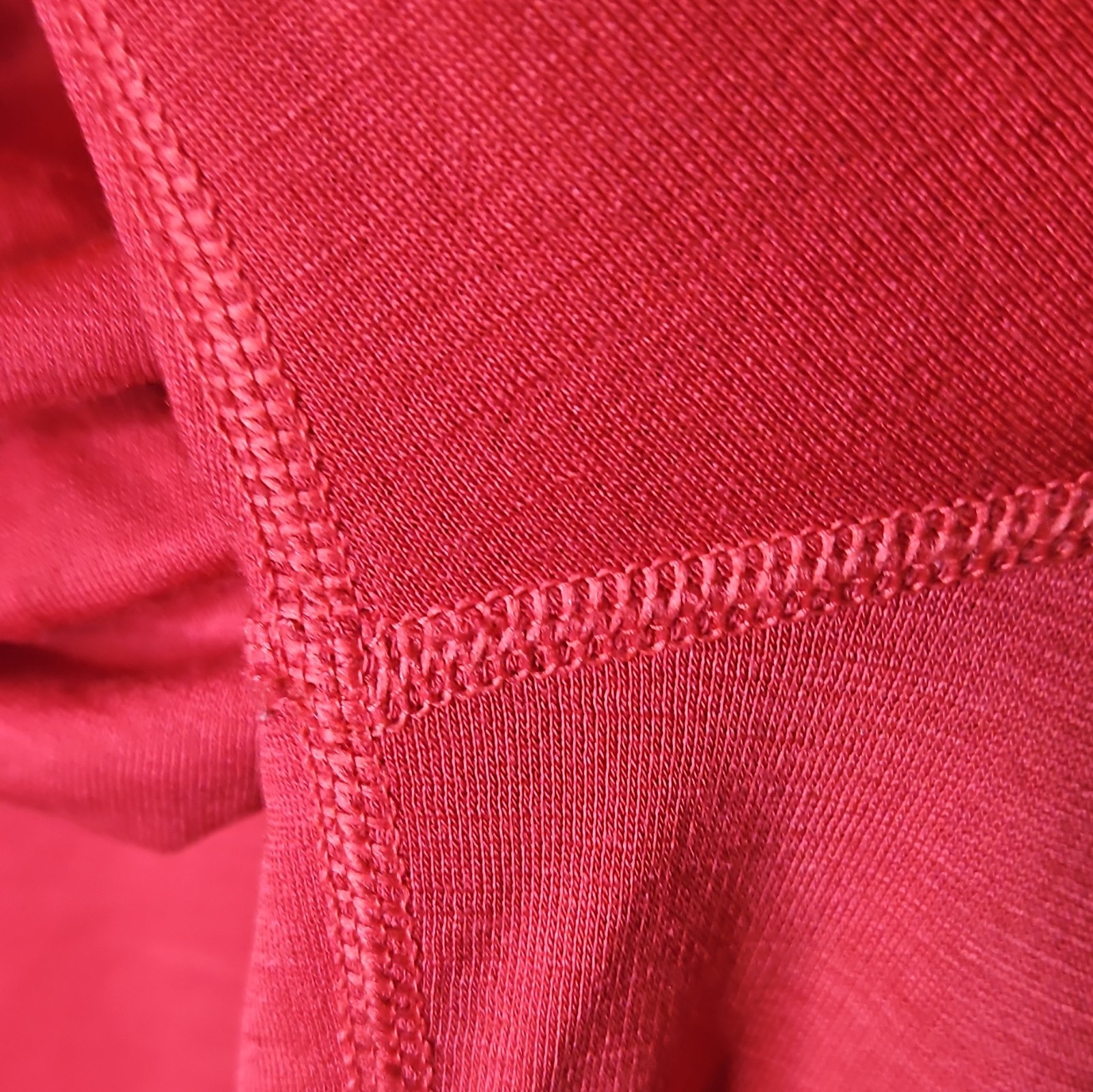 Nike Dri-FIT Womens RED Solid Pullover Hoodie Long Sleeve Raglan Logo L