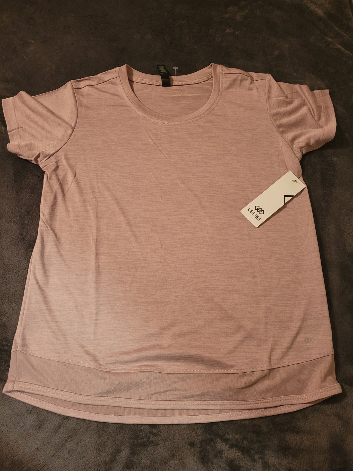 Women Leg3nd Breathe Purple Shirt Top New With Tag $28 Size Xlarge Elderberry