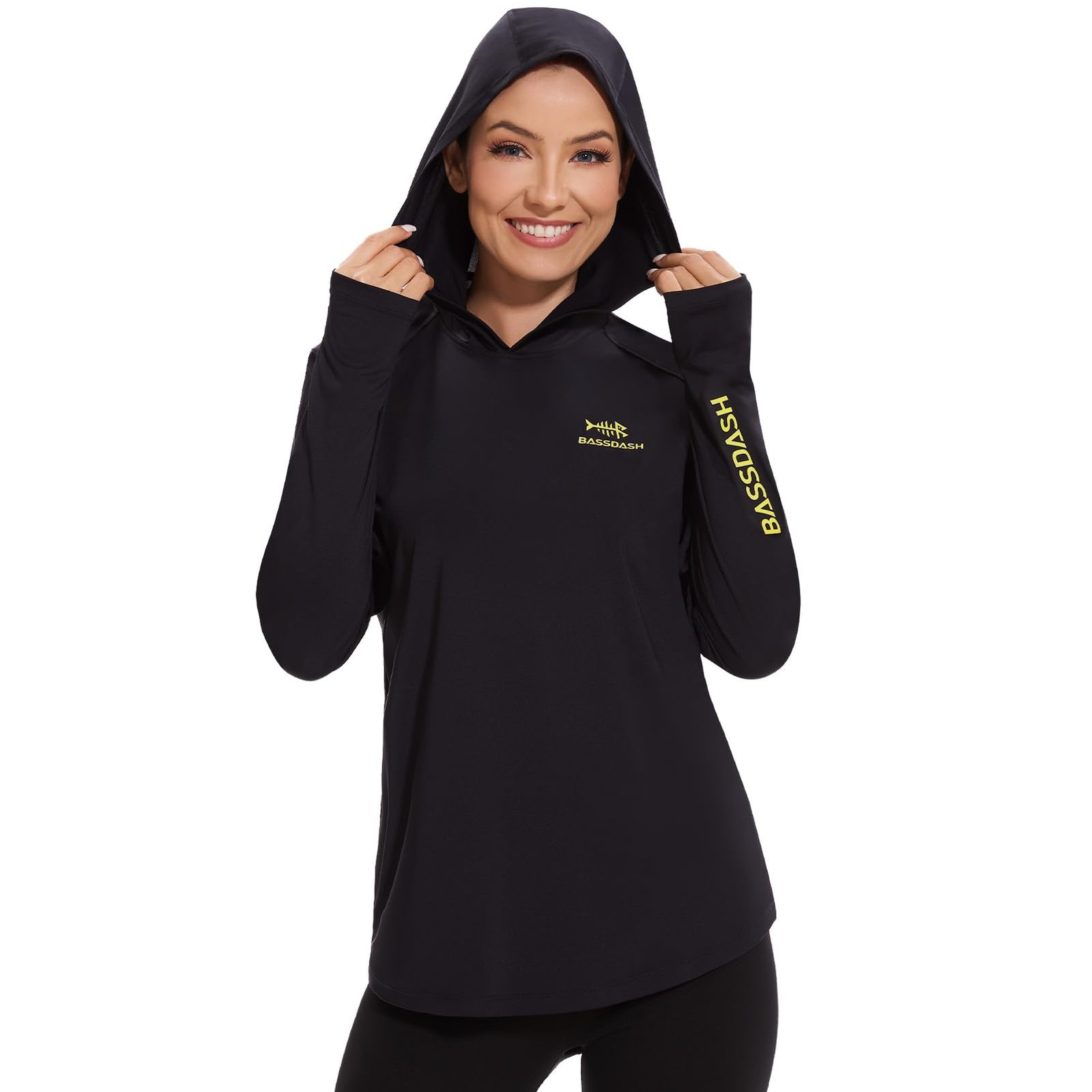 Women’s UPF 50+ Long Sleeve Fishing Hoodie Shirt with Pocket Sun Protection L…