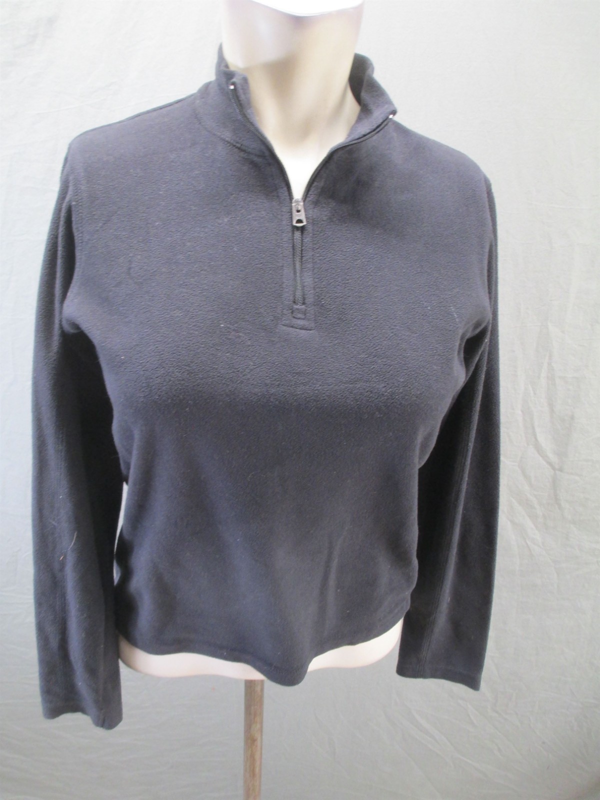 Columbia Size S Womens Black Fleece 1/4 Zip Outdoor Hiking Camping Pull Over 799