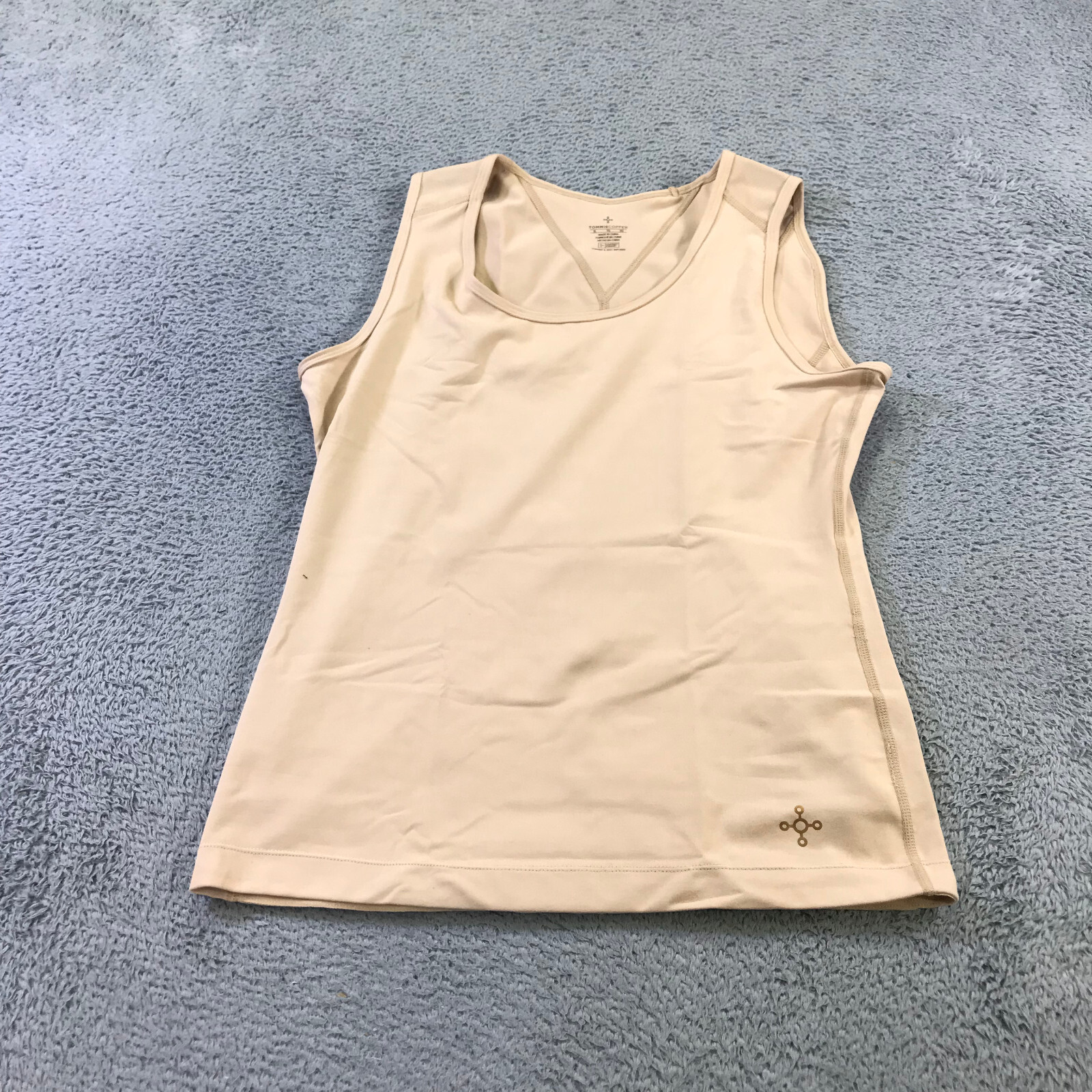 Tommie Copper Shirt Womens Extra Large Shoulder Support Beige Tank Top Workwear