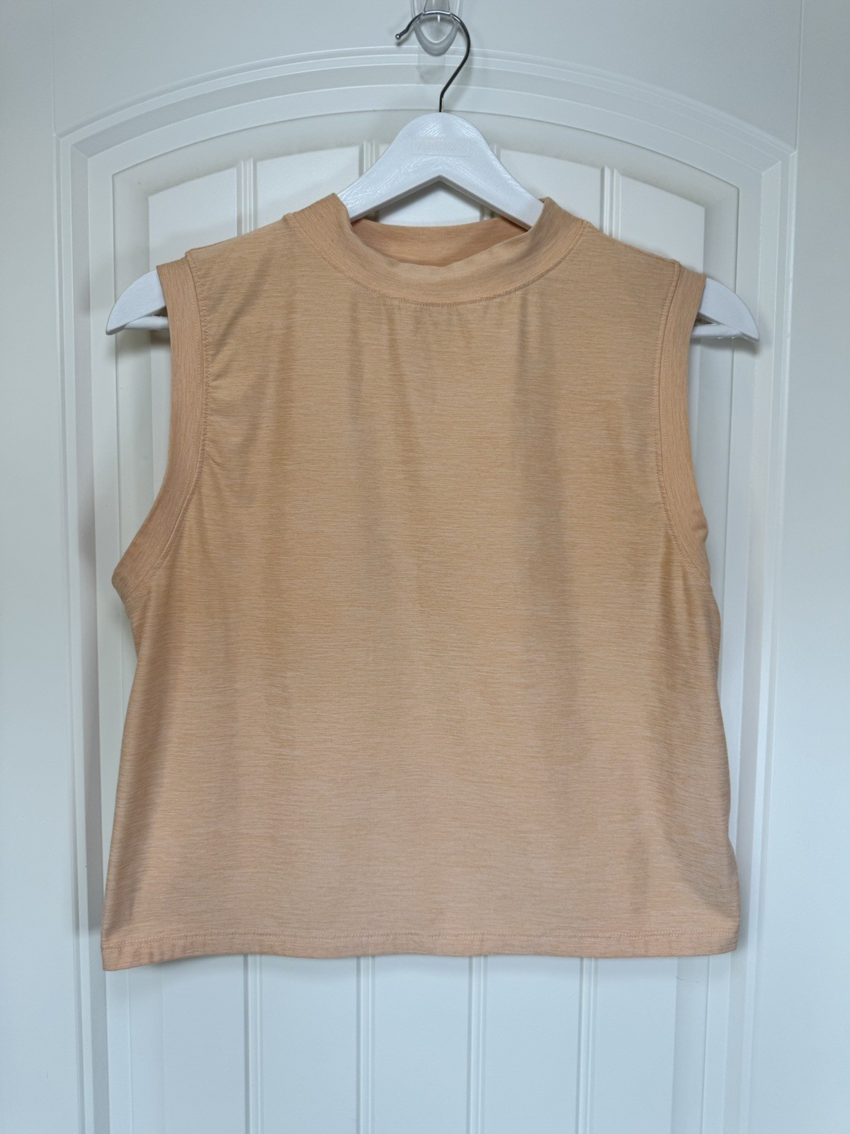 Calia by Carrie Underwood Orange Lustralux MockNeck Tank – Women’s Size S