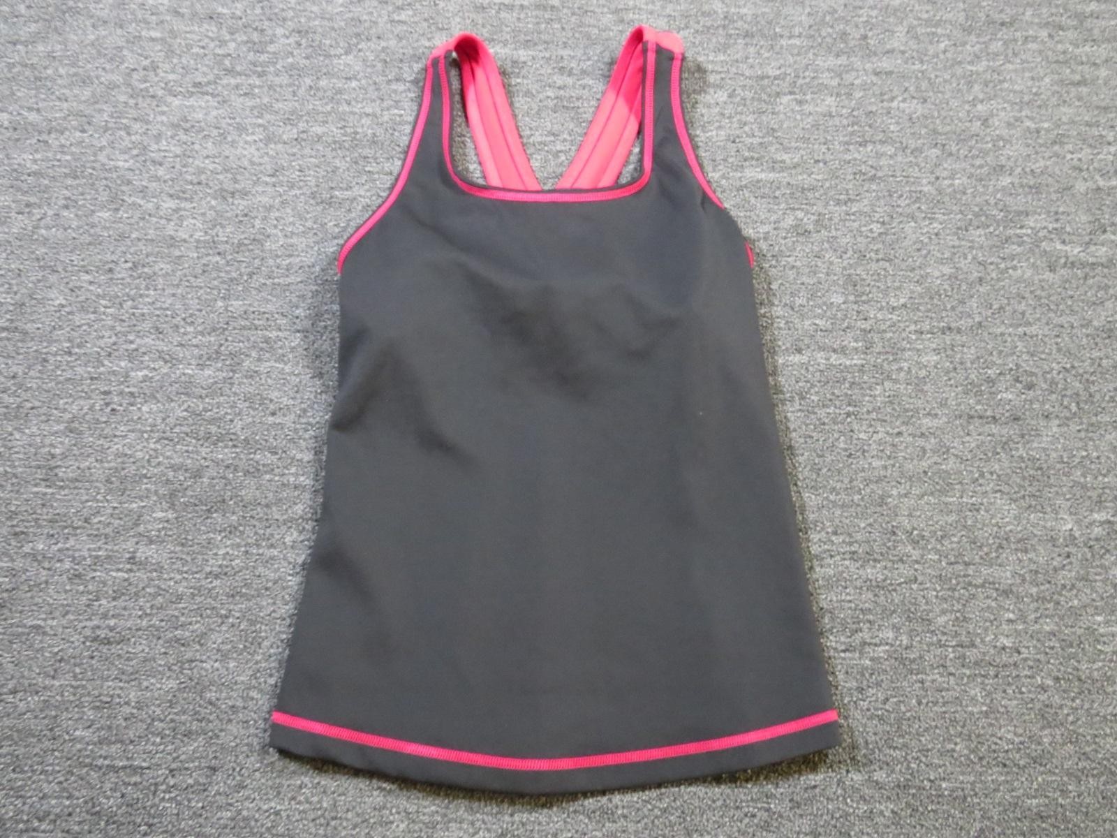 New Balance Tank Top Womens Large Black Pink Lightning Dry Racerback Athletic