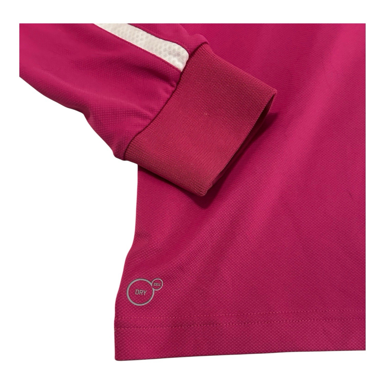 Puma 1/4 Zip Pullover Long Sleeve Top Pink Sport Lifestyle Medium Dry Cell Golf.
