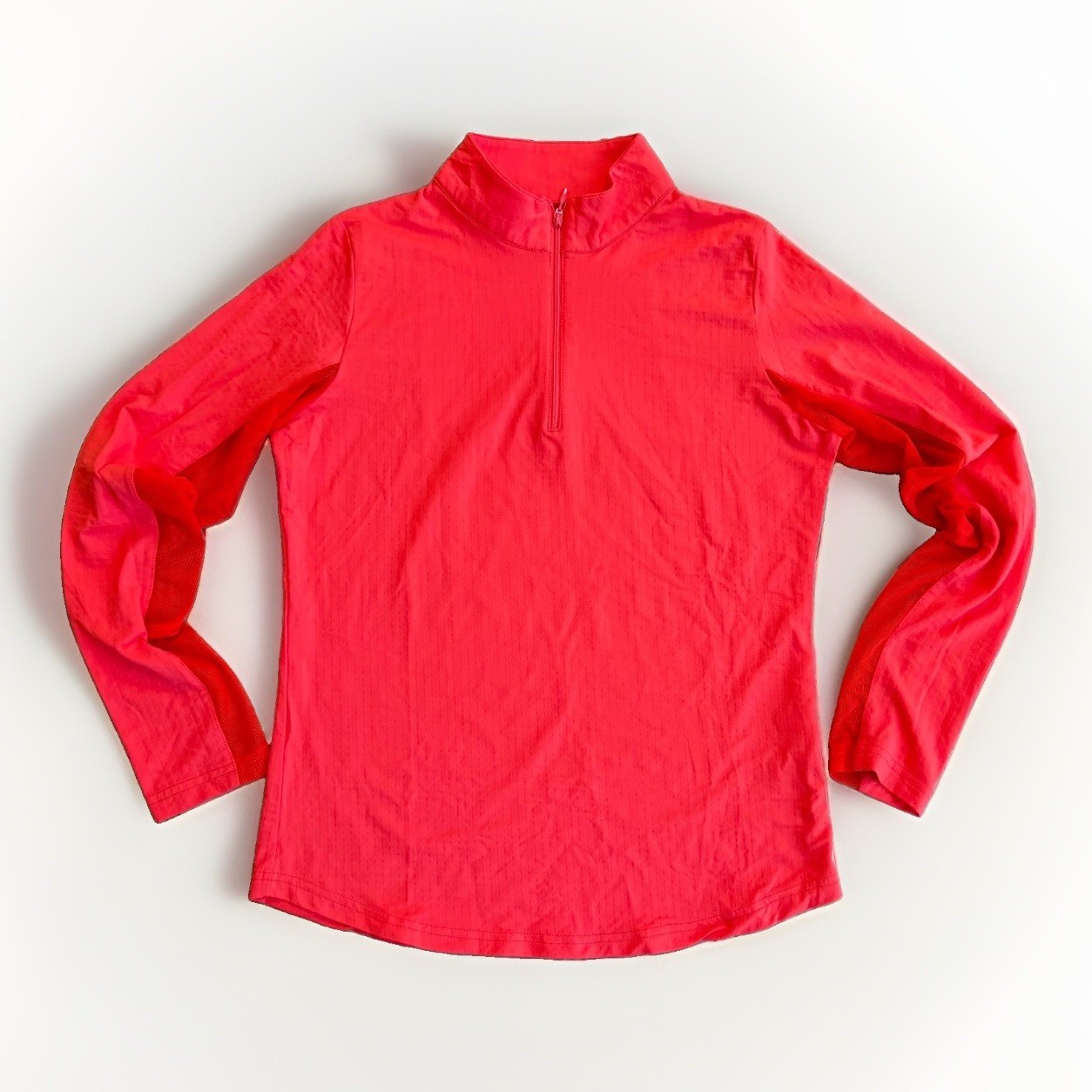 IBKUL ICIKULS UPF 50+ Sun Shirt Women’s XS Red IceFil 1/4 Zip Golf Pickleball