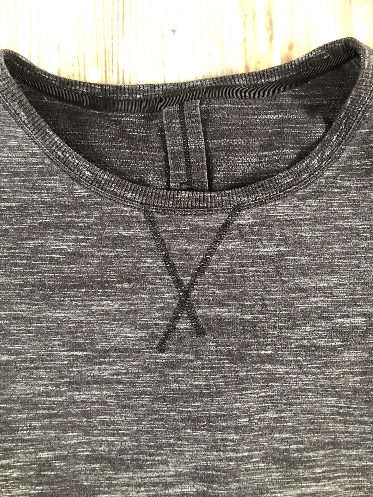 Lululemon Exhalation Pullover II Heathered Marled Black Size 6