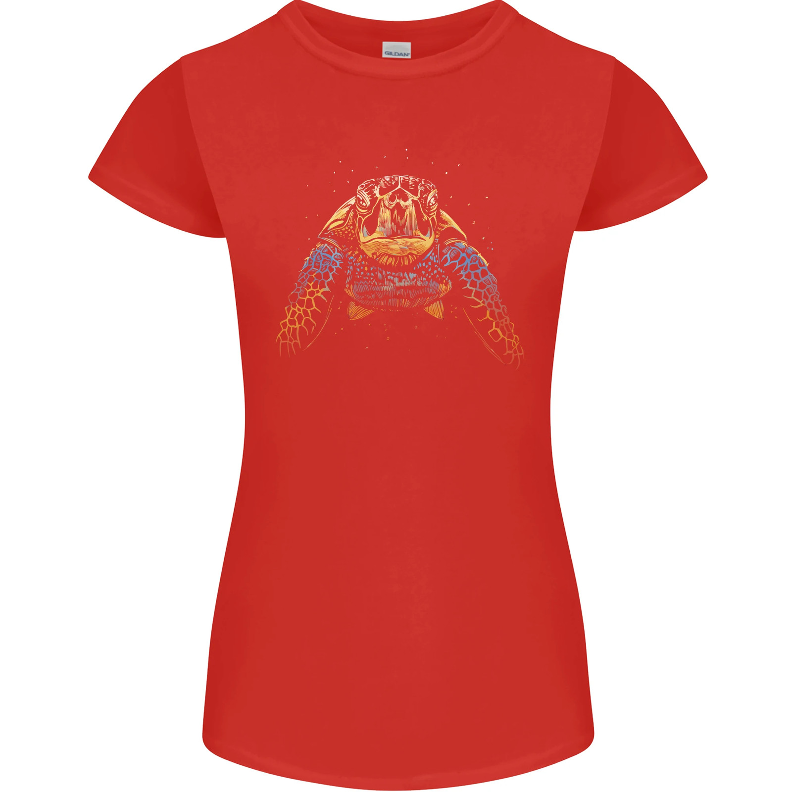 A Colourful Turtle Animals Ecology Ocean Womens Petite Cut T-Shirt