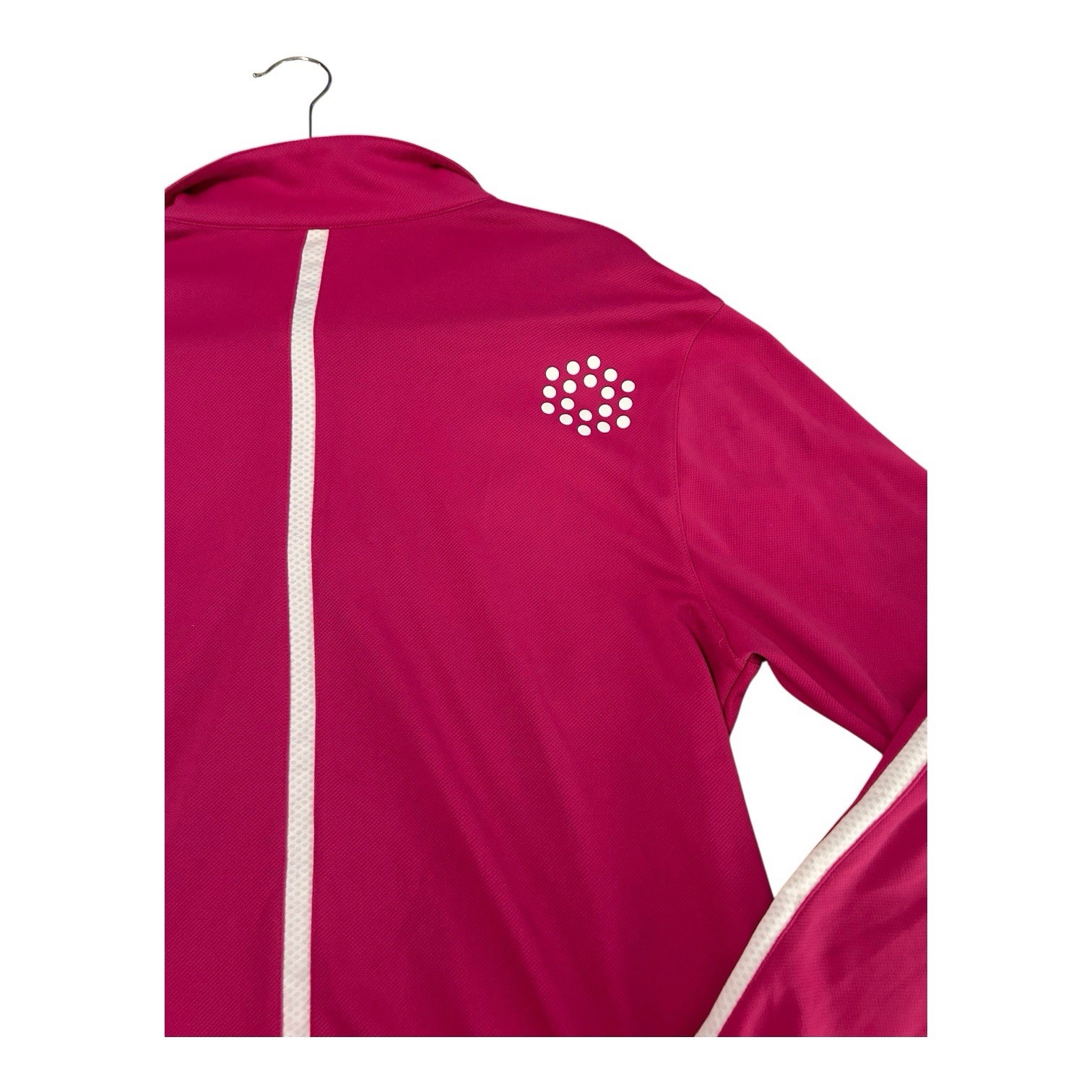 Puma 1/4 Zip Pullover Long Sleeve Top Pink Sport Lifestyle Medium Dry Cell Golf.
