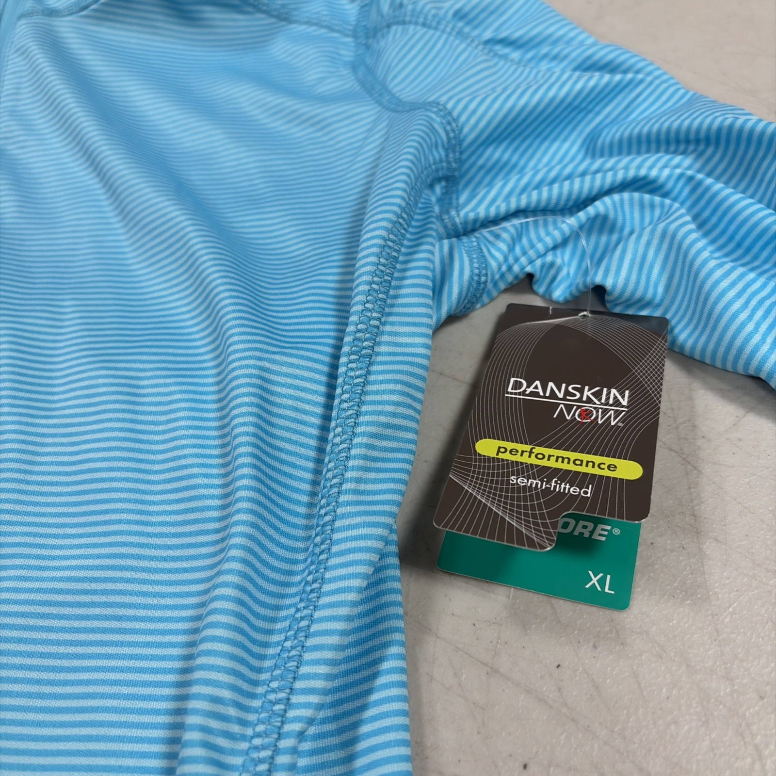 Danskin Now Performance Semi-Fitted Quarter Zip Jacket Blue New With Tag Size XL