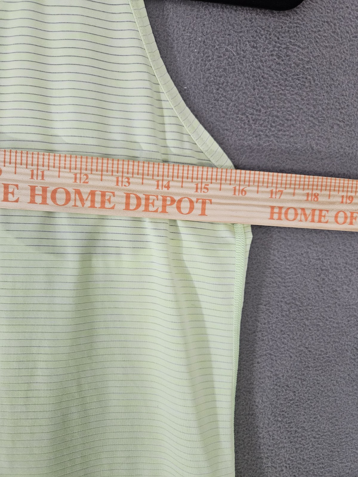 Athleta Womens Athletic Tank Top Small Neon Green Mesh Racerback Crewneck Stripe