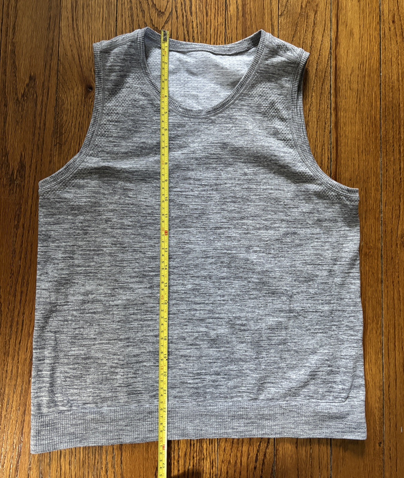 Athleta In Motion Seamless Tank Top Crew Neck Heather Gray XL