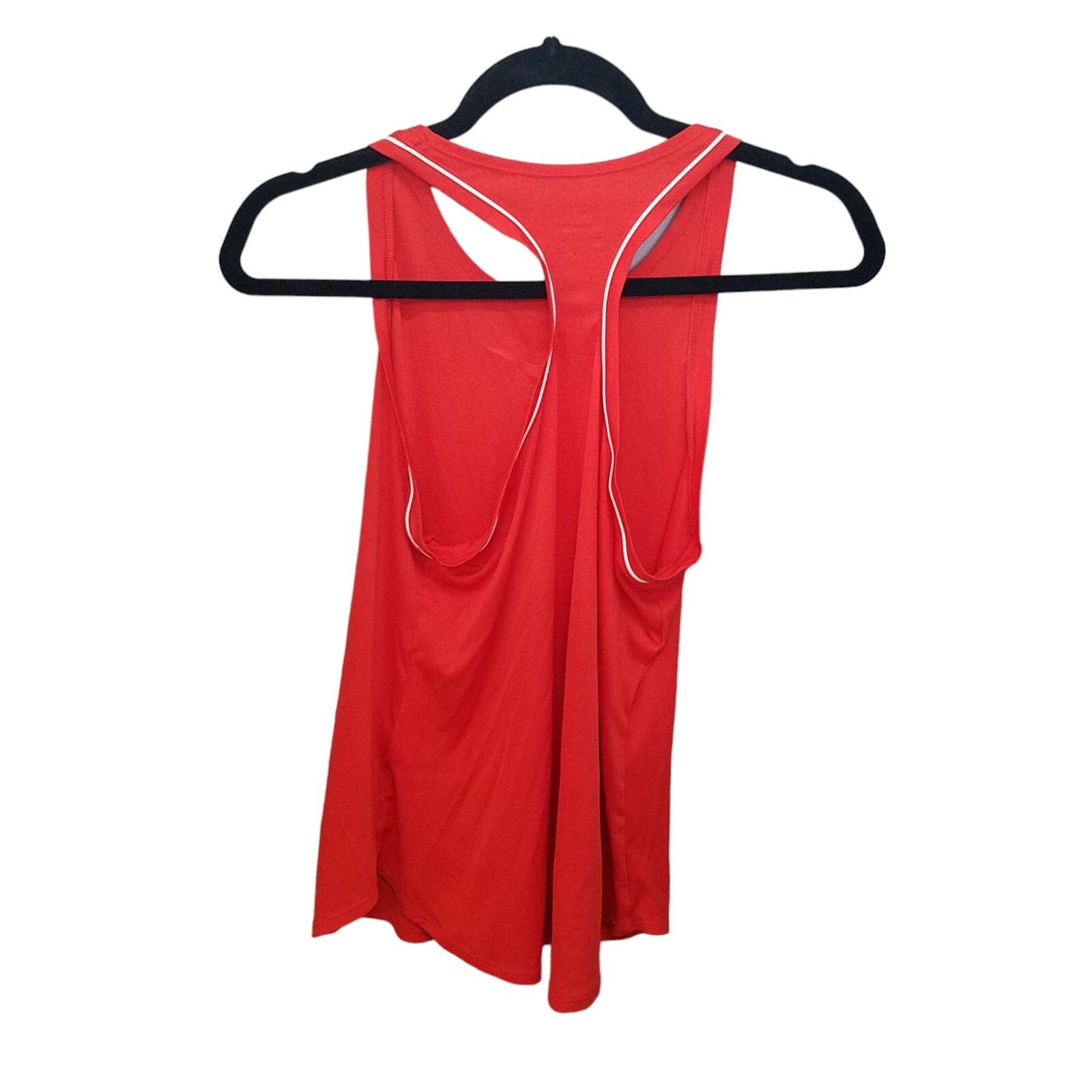 Nike Womens Sz M Orange Solid Sleeveless Dri-Fit Muscle Tee Tank Top