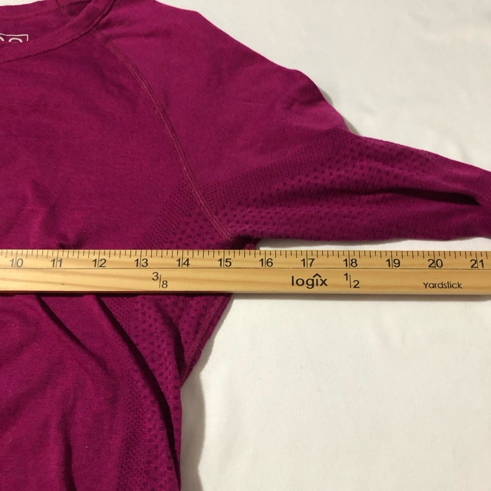 Figs seamless long sleeve base layer hot pink womens S medical workwear