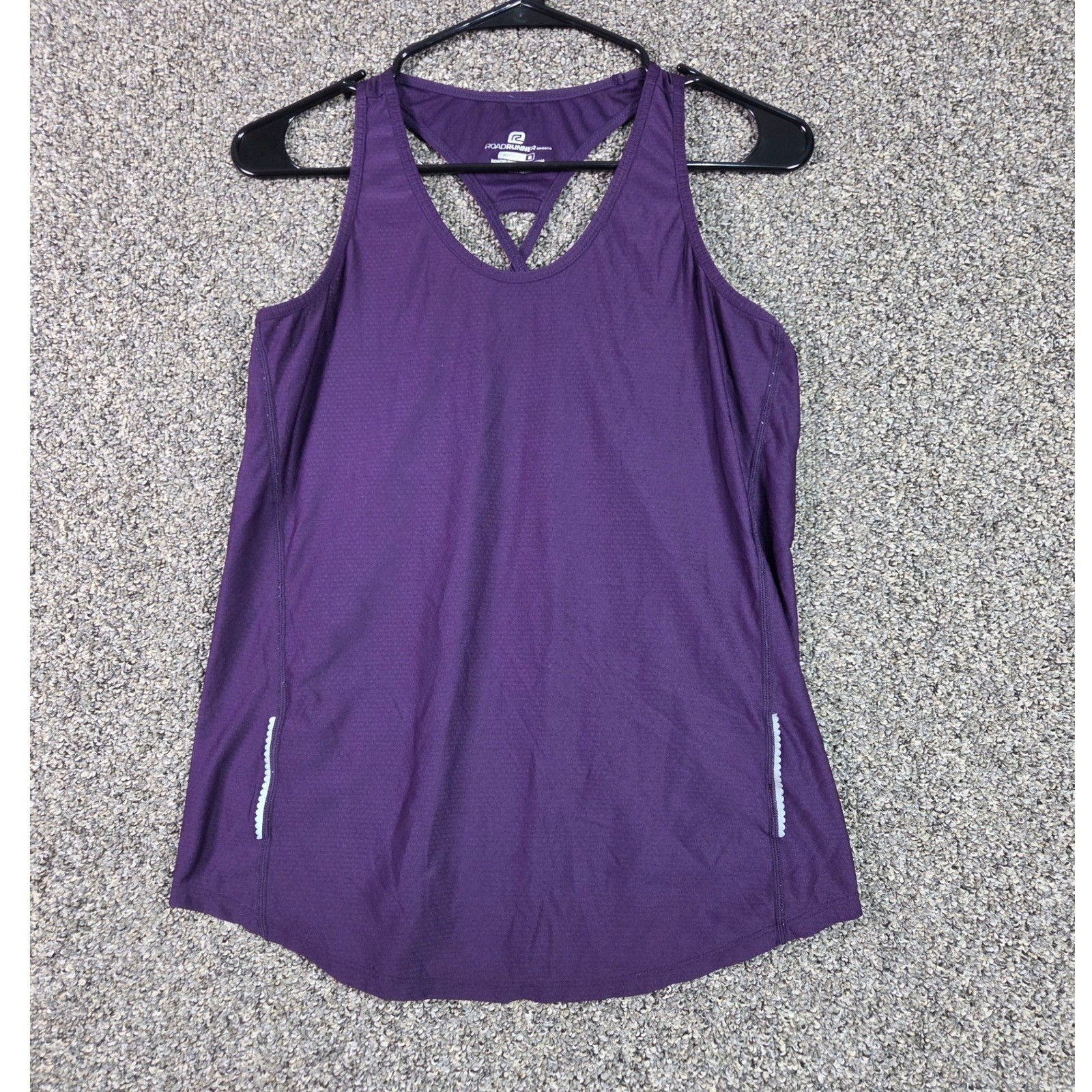 Road Runner Sports Tank Top Womens Medium Purple Strappy Racerback Activewear