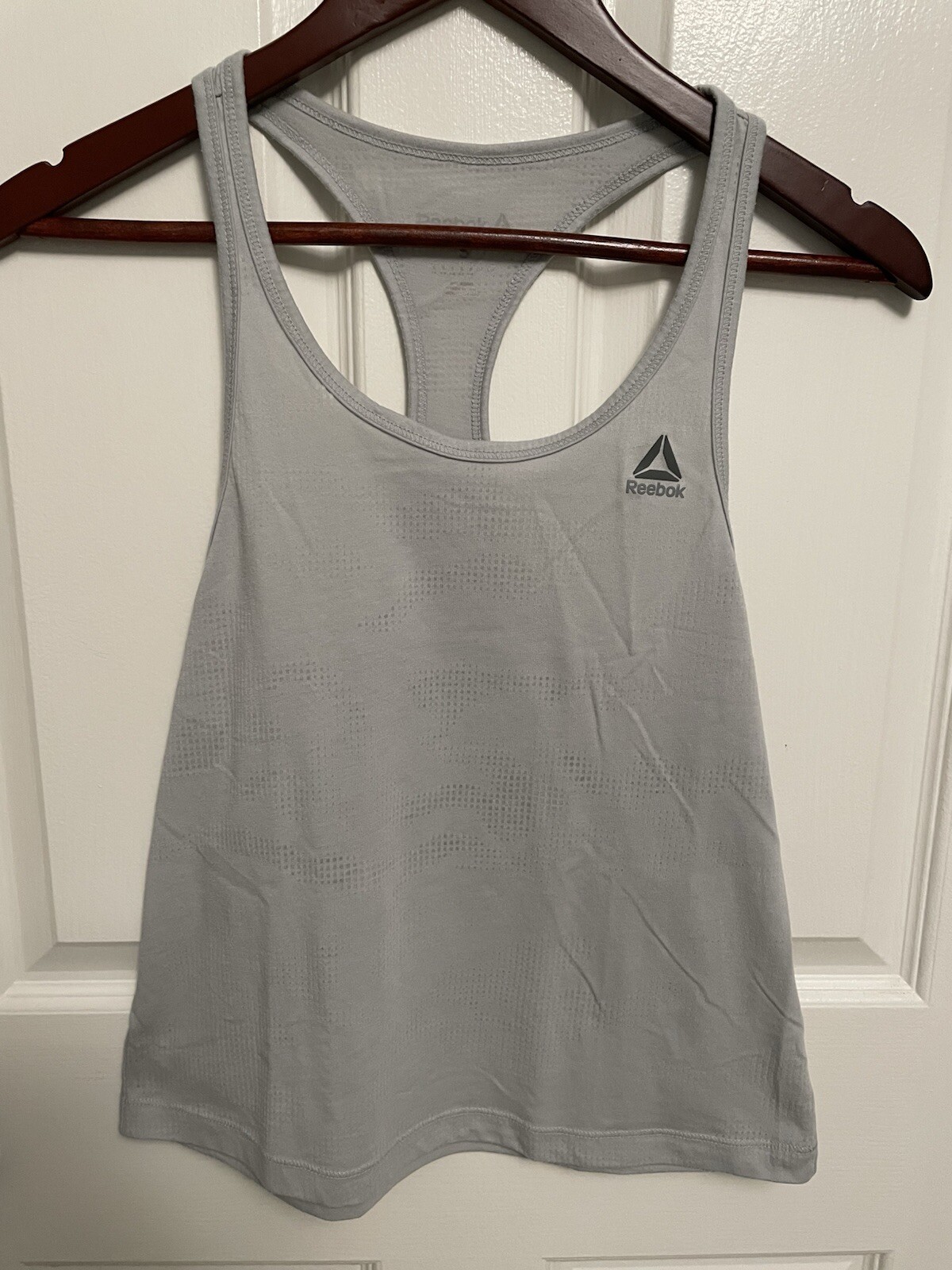 Reebok Les Mills Racerback Tank Top Light Gray Women’s Small