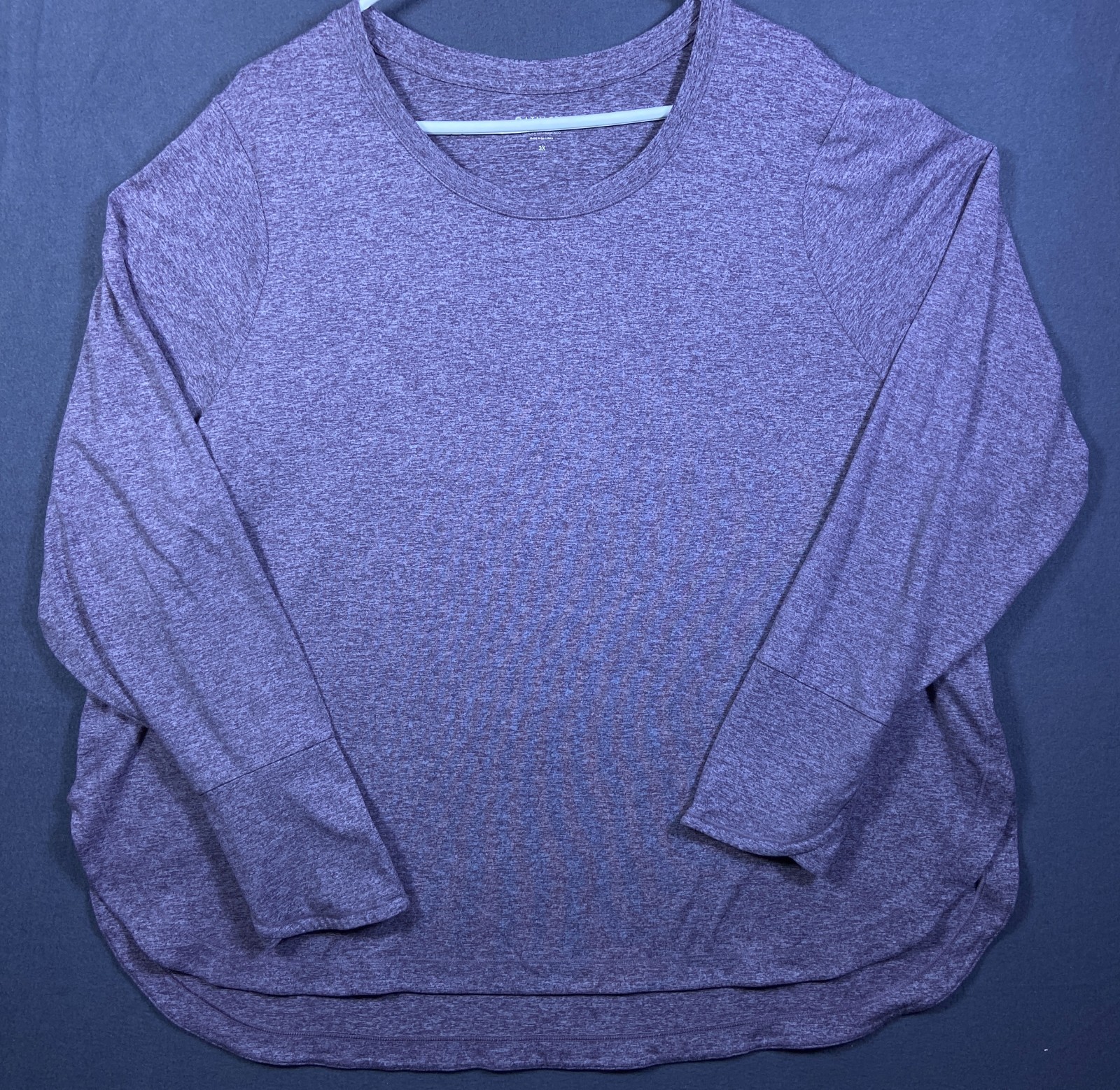 Athleta Uptempo Performance Top Womens 3X Red Purple Heather Athleisure Workout