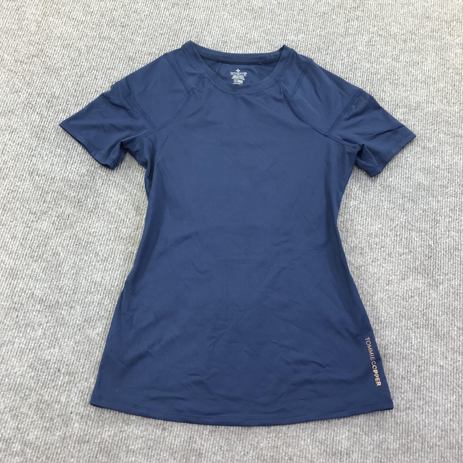 Tommie Copper Shirt Womens Medium Blue Shoulder Support Compression Znergy Top