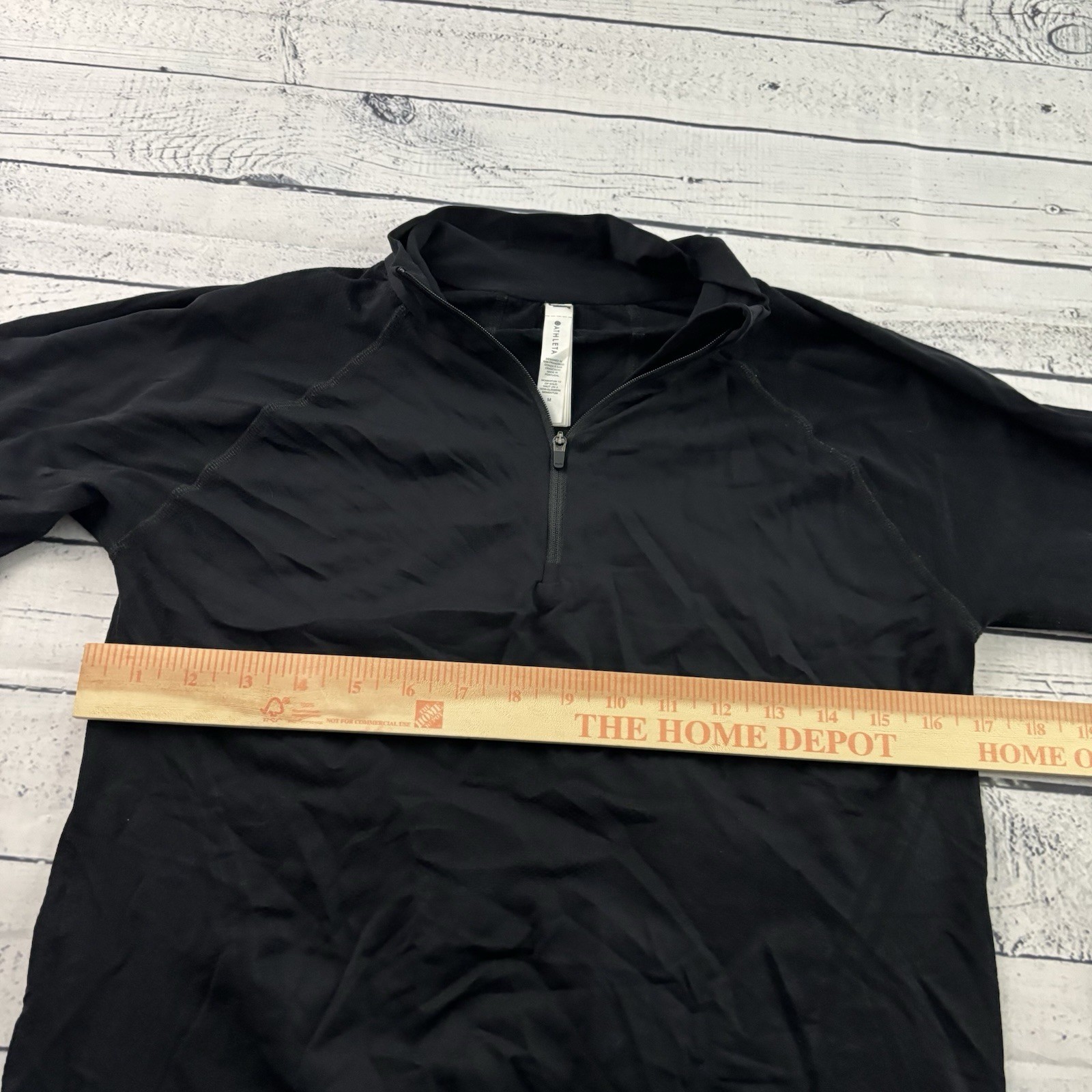 Athleta Momentum 1/2 Zip Solid Long Sleeve Top Women’s Medium Black