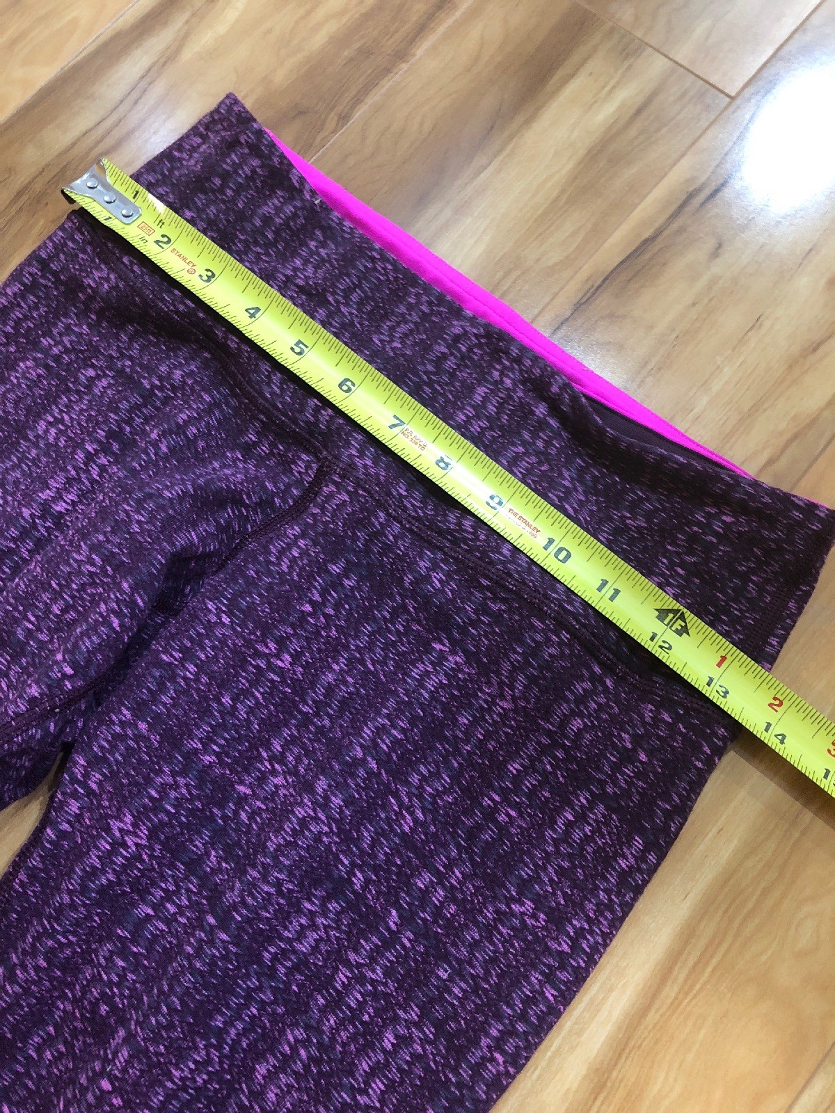 Lululemon Wunder Under Pant Textured Ziggy Wee August Raspberry Glo Light 6
