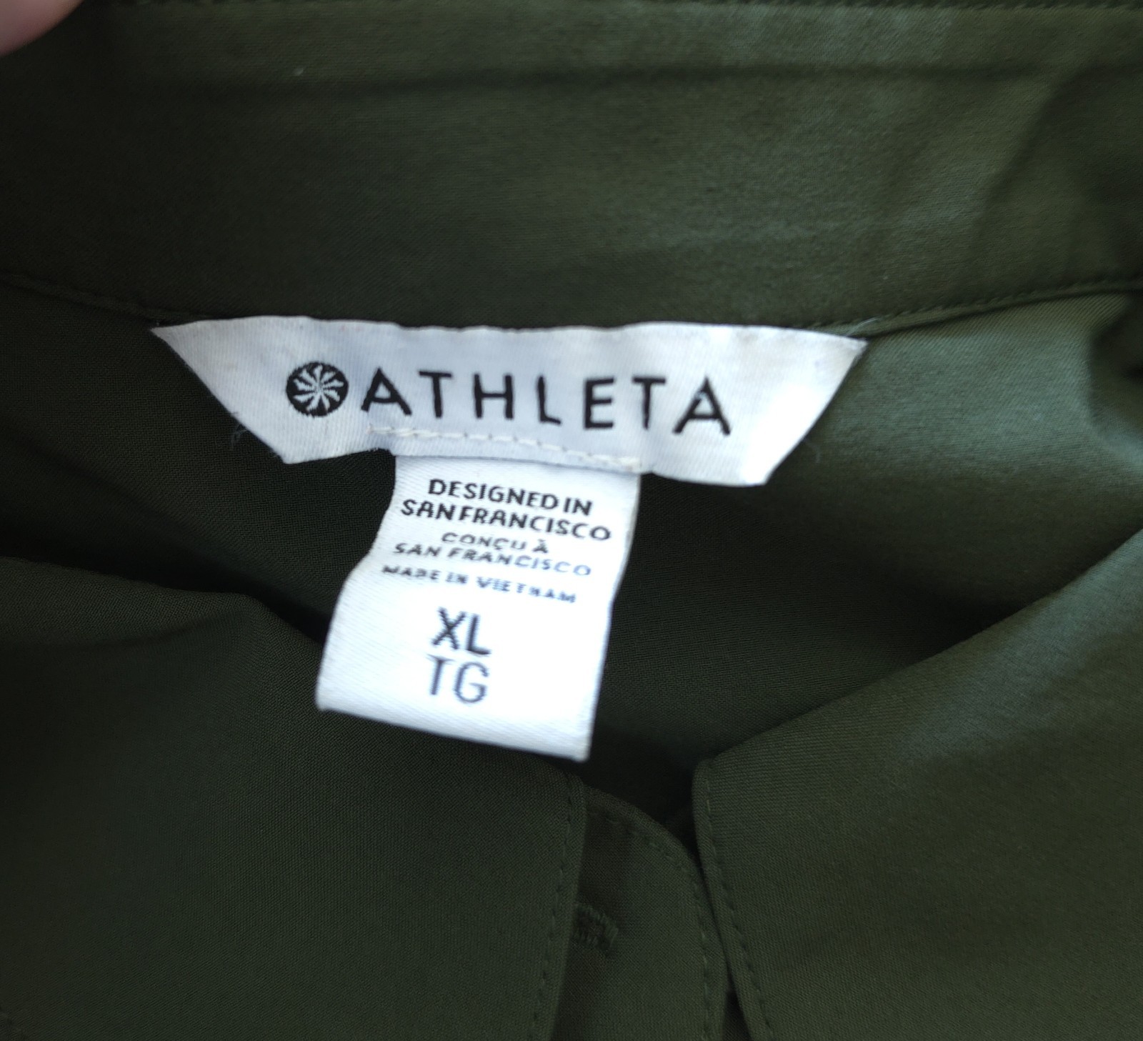 Athleta Everlasting Tank Bali Green EUC Lightweight Size XL