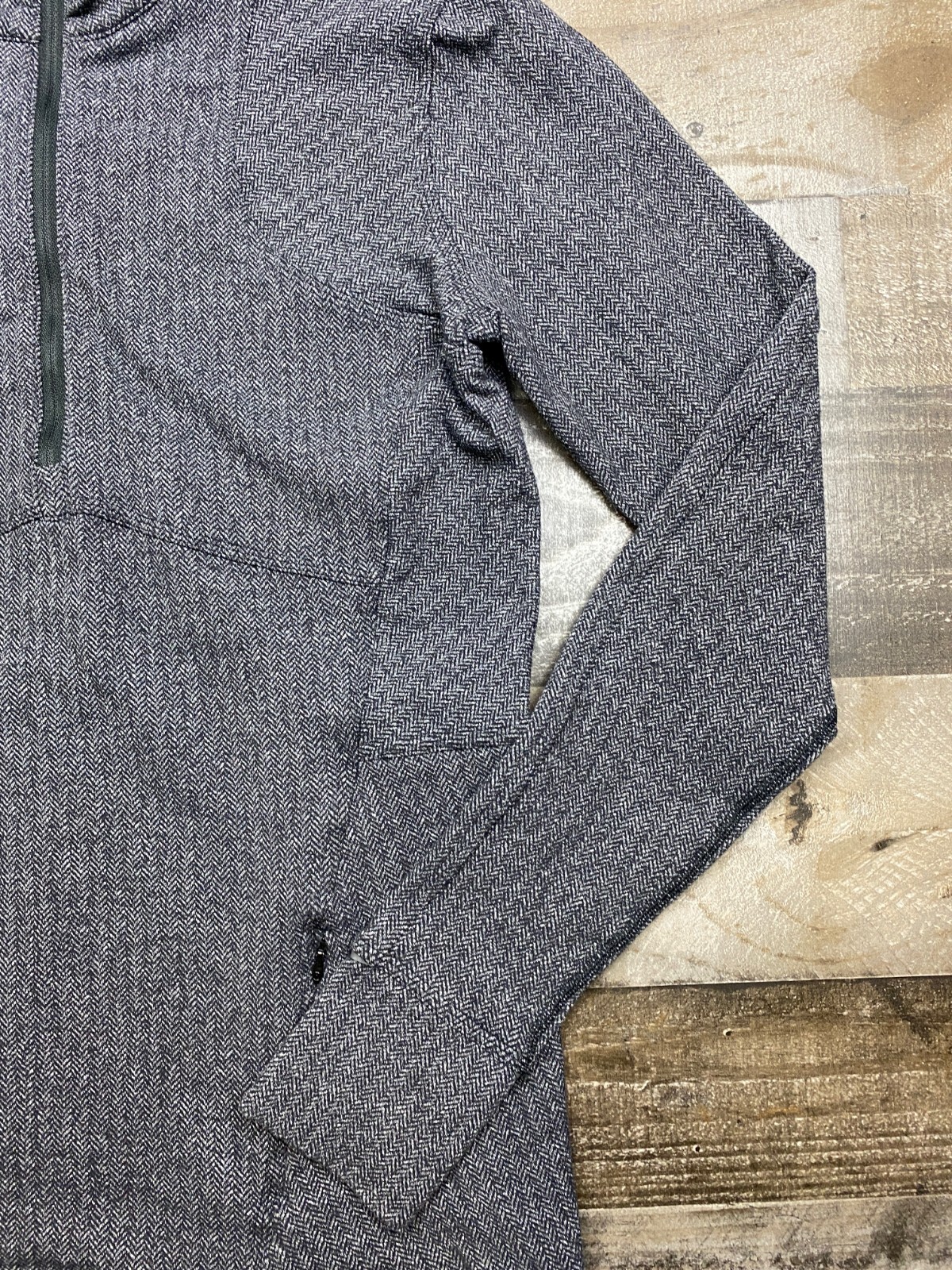 Lululemon Jacket Size 12 Kanto Catch Me Herringbone Half 1/2 Zip Pullover Shirt