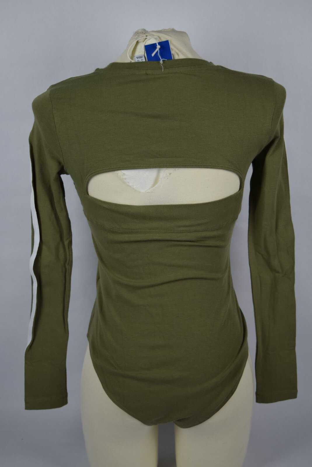 NWT! Womens Adidas Adicolor Classics Long Sleeve Bodysuit H35625 sz S-M green