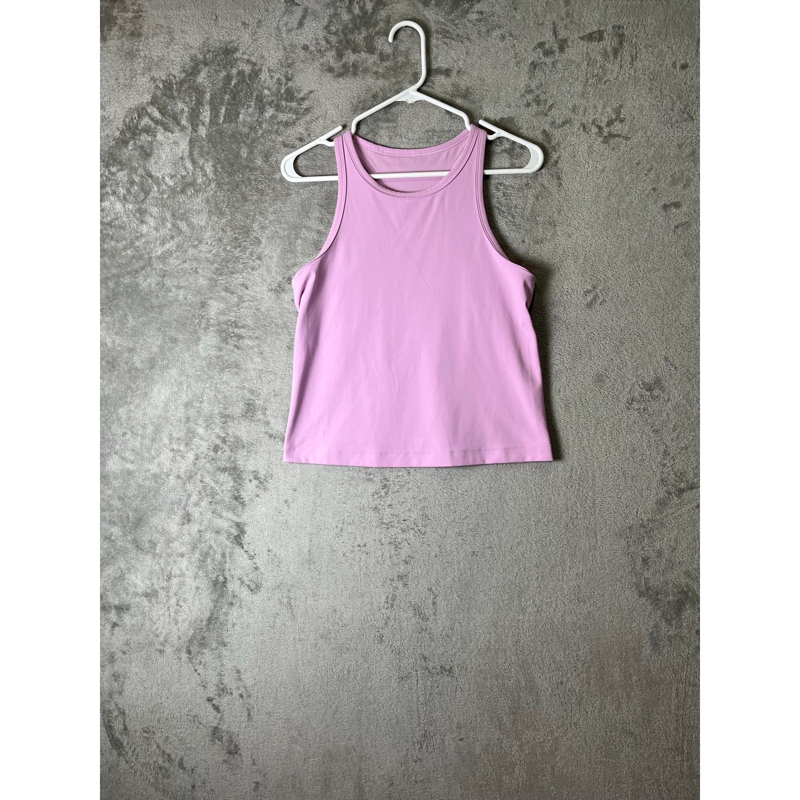 Lululemon Align Waist Length Racerback Tank Top Pink Nulu Yoga Athletic Size 8