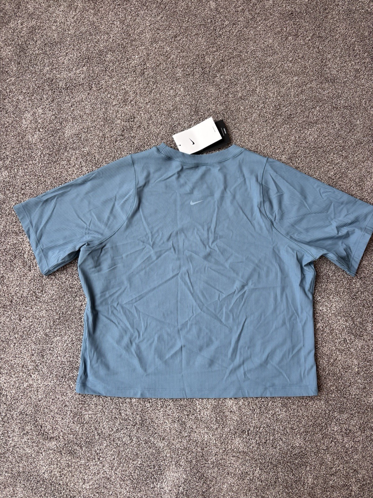 Nike Zenvy Rib Women’s XL Dri-FIT Short-Sleeve Top HF2772-006