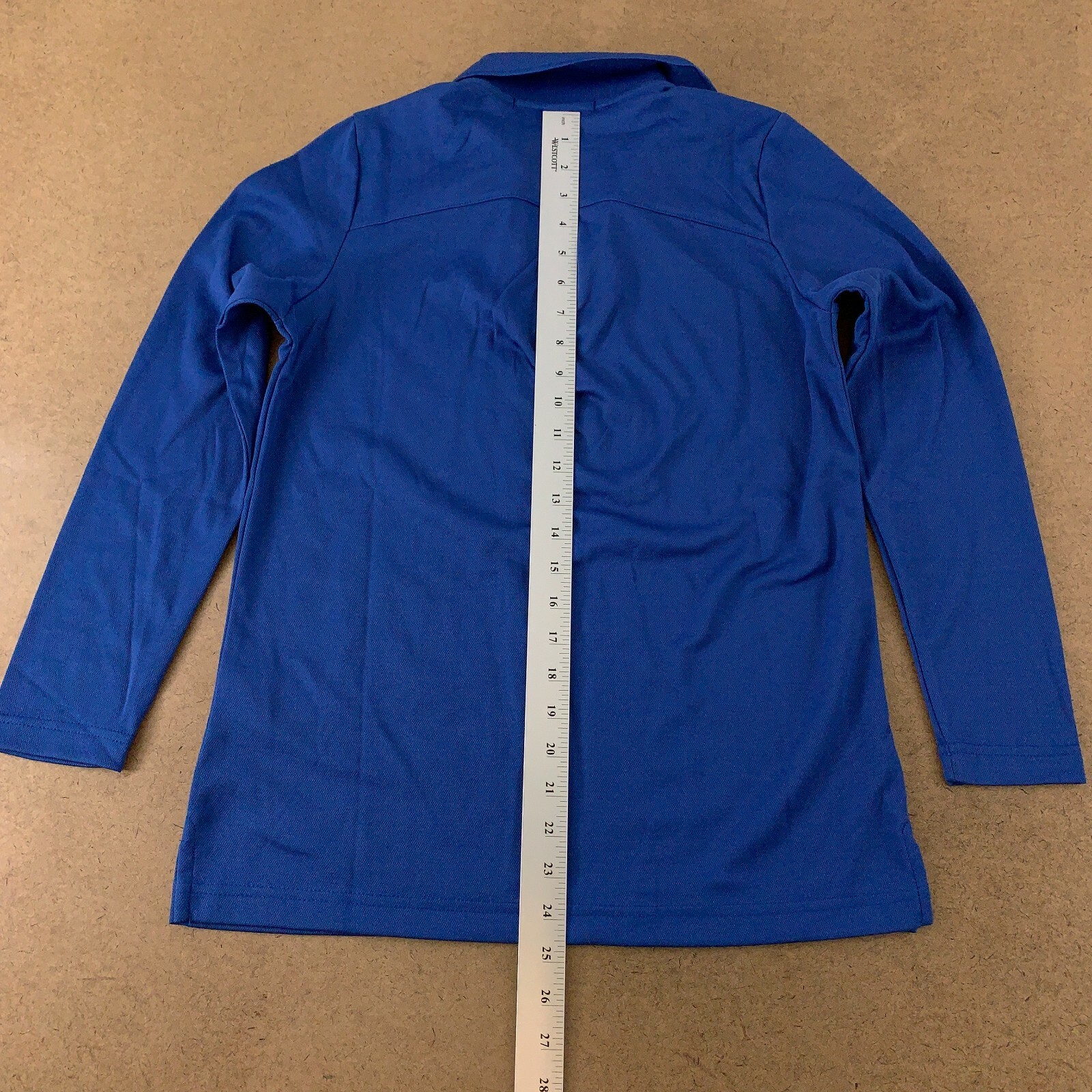 Devon Jones DG20LW CrownLux Performance Ladies Size XS Blue Long Sleeve Polo NWT