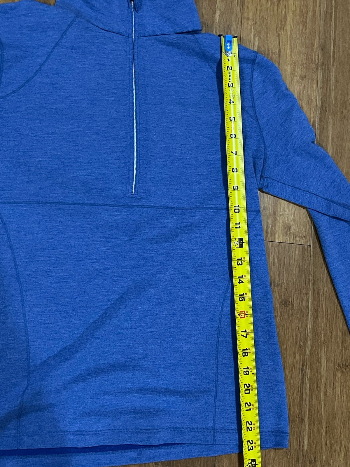 Kate Lord Performance 1/4 Zip Pullover Top Womens medium blue golf pga