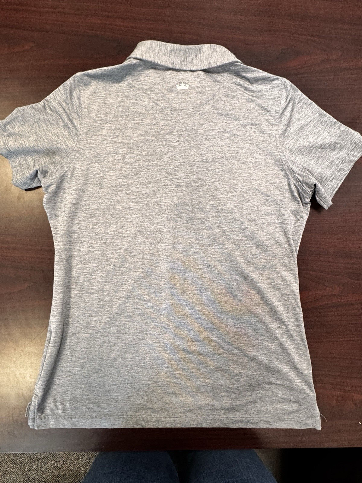 Peter Millar Gray Women’s Performance Crown Sport Golf Polo Size Medium